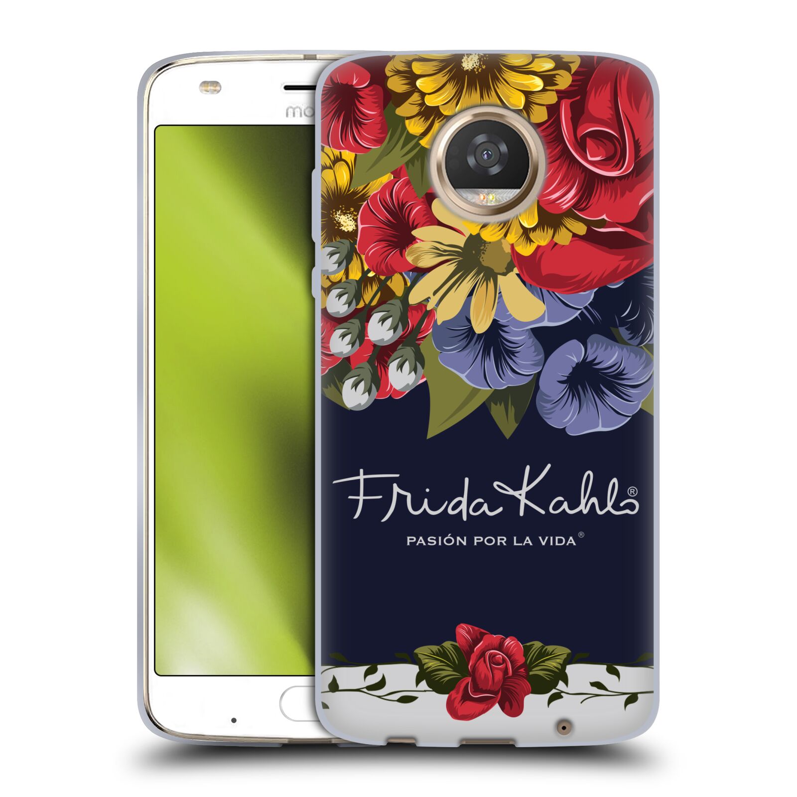 OFFICIAL FRIDA KAHLO RED FLORALS SOFT GEL CASE FOR MOTOROLA PHONES - Picture 8 of 15