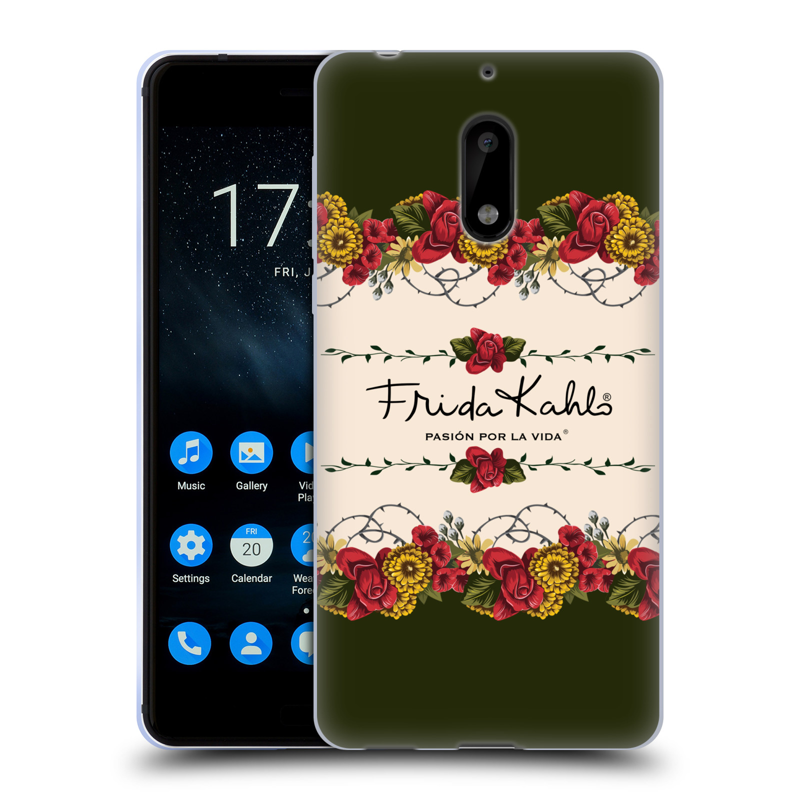 OFFICIAL FRIDA KAHLO RED FLORALS SOFT GEL CASE FOR NOKIA PHONES 1 - Picture 9 of 17