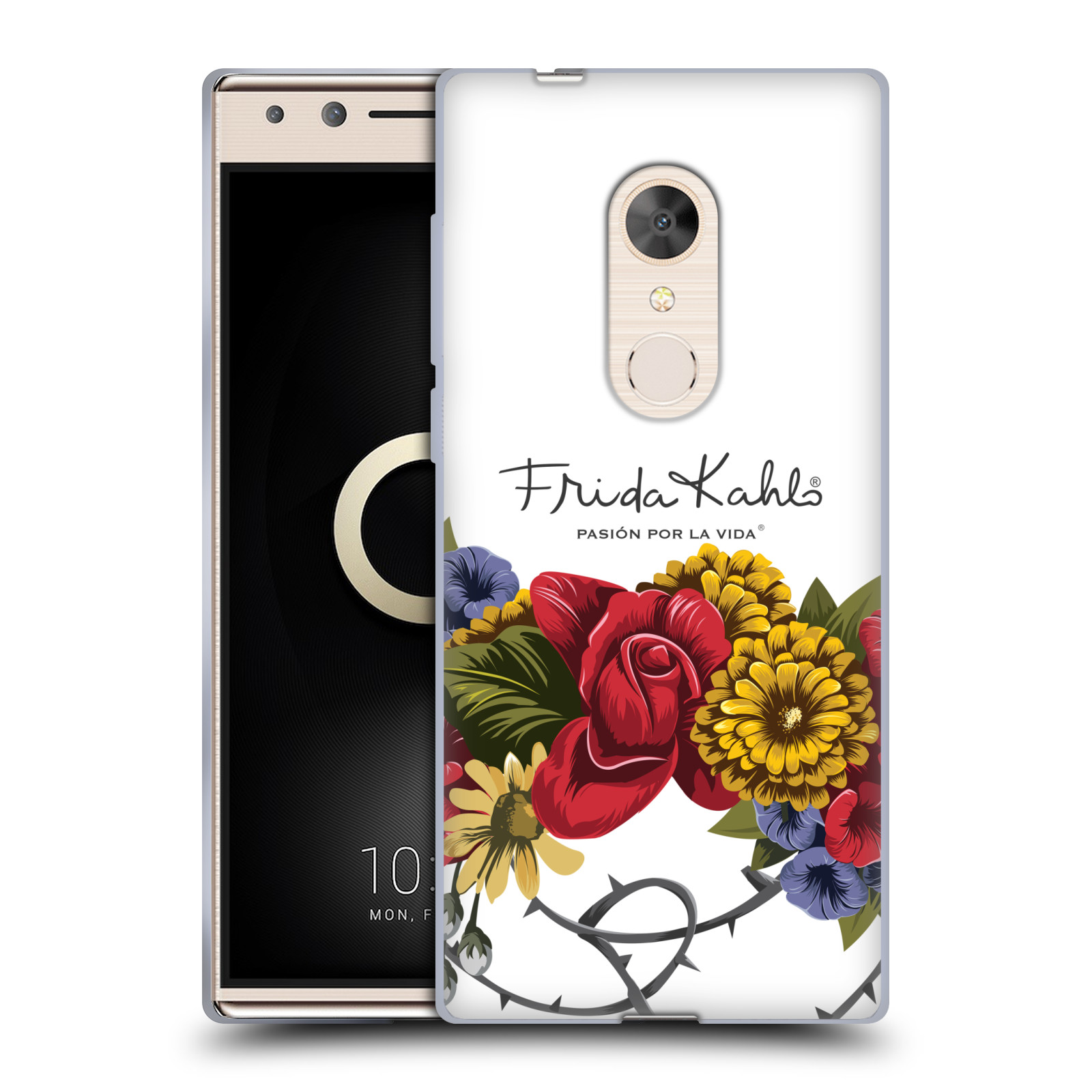 OFFICIAL FRIDA KAHLO RED FLORALS SOFT GEL CASE FOR ALCATEL PHONES - Picture 10 of 17