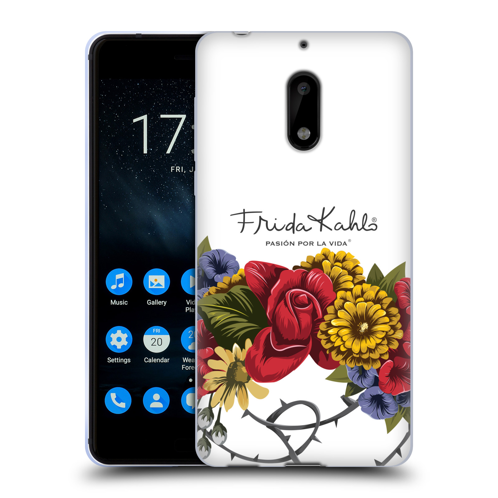 OFFICIAL FRIDA KAHLO RED FLORALS SOFT GEL CASE FOR NOKIA PHONES 1 - Picture 10 of 17