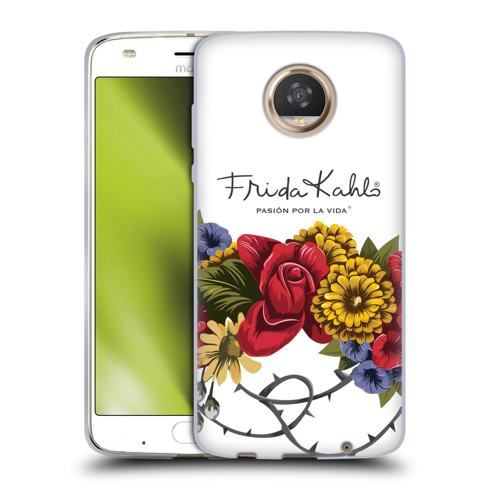 OFFICIAL FRIDA KAHLO RED FLORALS SOFT GEL CASE FOR MOTOROLA PHONES - Picture 10 of 15