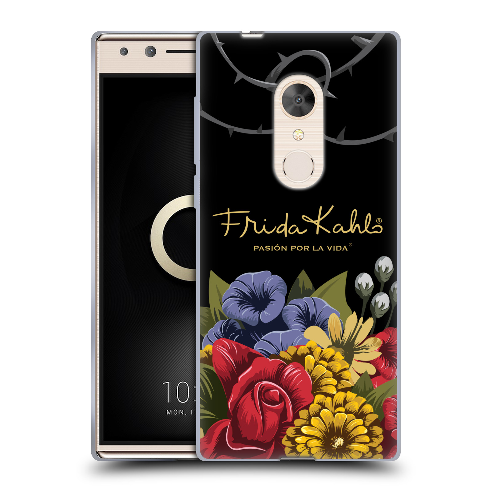 OFFICIAL FRIDA KAHLO RED FLORALS SOFT GEL CASE FOR ALCATEL PHONES - Picture 11 of 17
