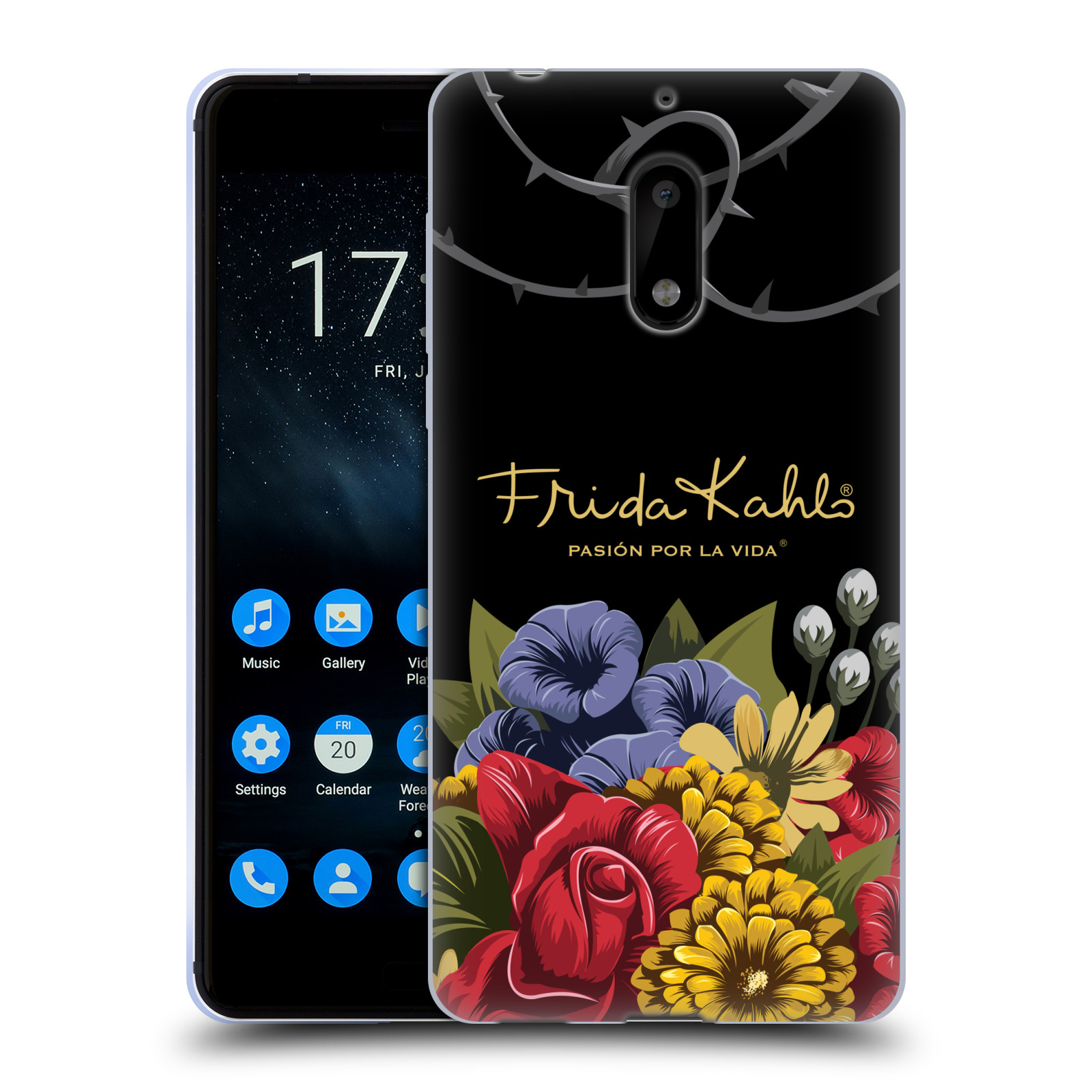 OFFICIAL FRIDA KAHLO RED FLORALS SOFT GEL CASE FOR NOKIA PHONES 1 - Picture 11 of 17