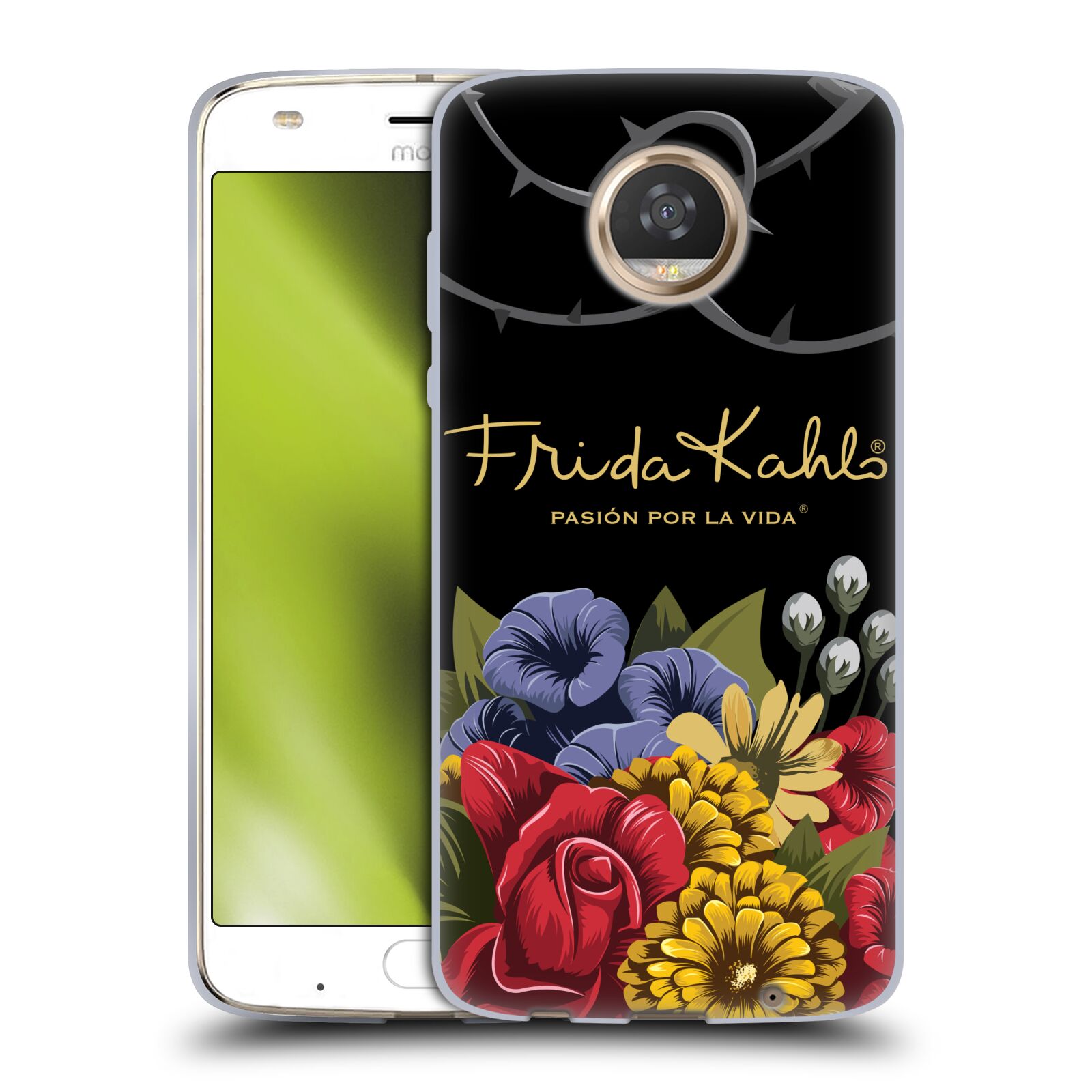 OFFICIAL FRIDA KAHLO RED FLORALS SOFT GEL CASE FOR MOTOROLA PHONES - Picture 11 of 15