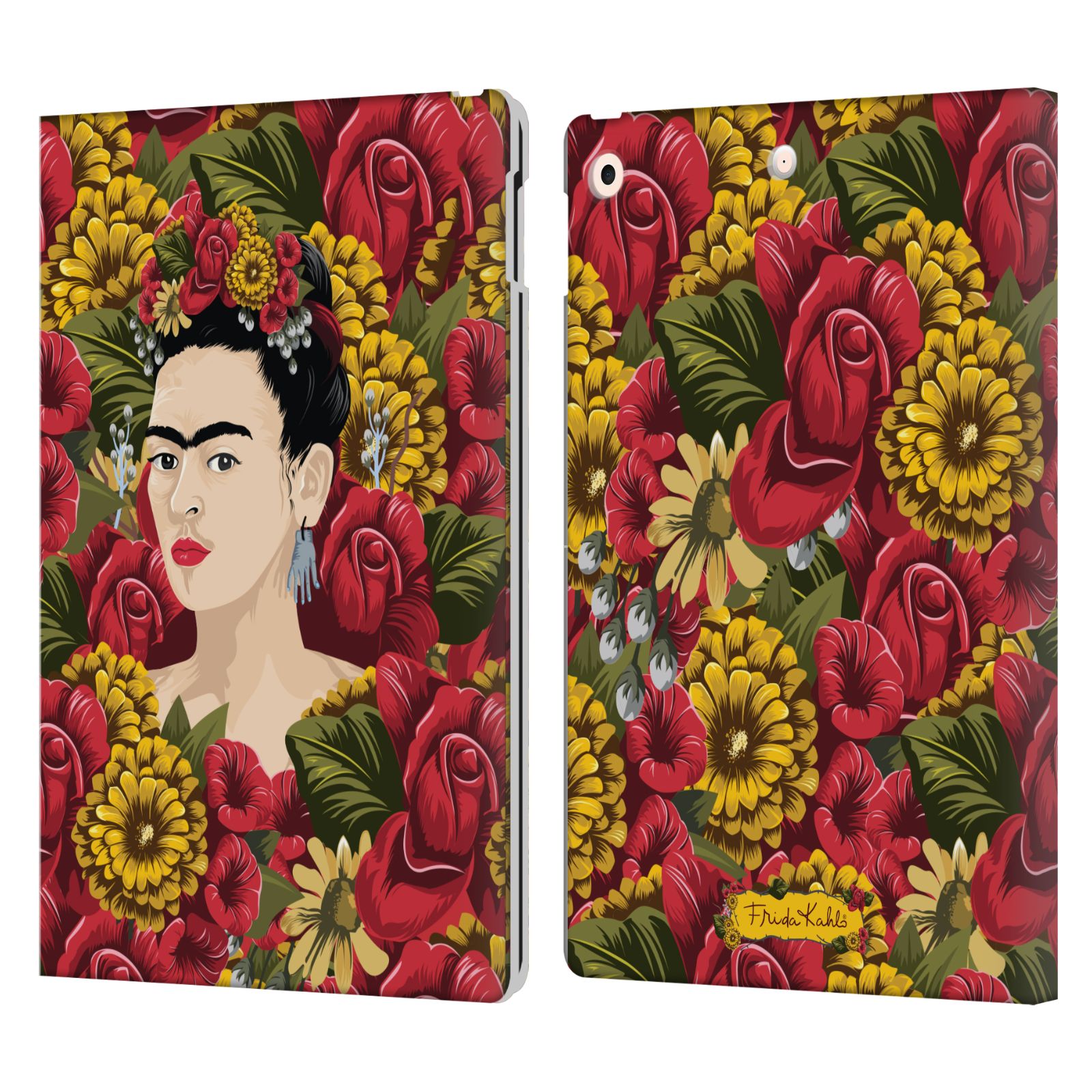 Portrait Pattern Leather Wallet Case for iPad 10.2″