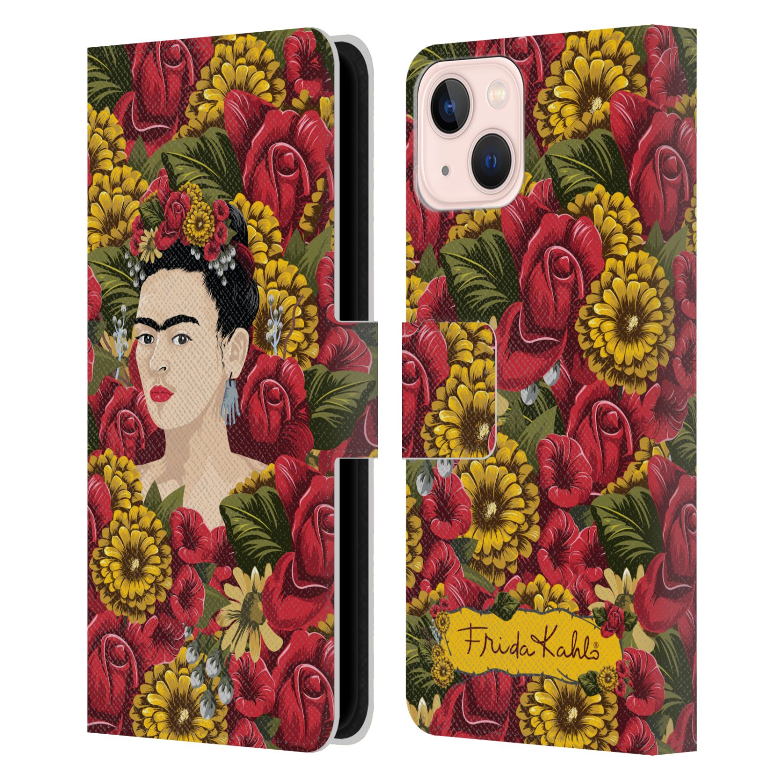 Portrait Pattern Leather Wallet Case for iPhone 13