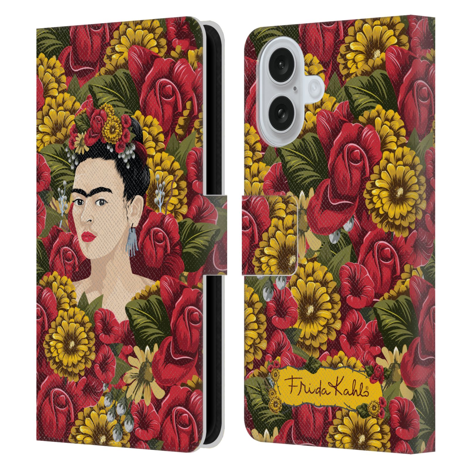 Portrait Pattern Leather Wallet Case for iPhone 16