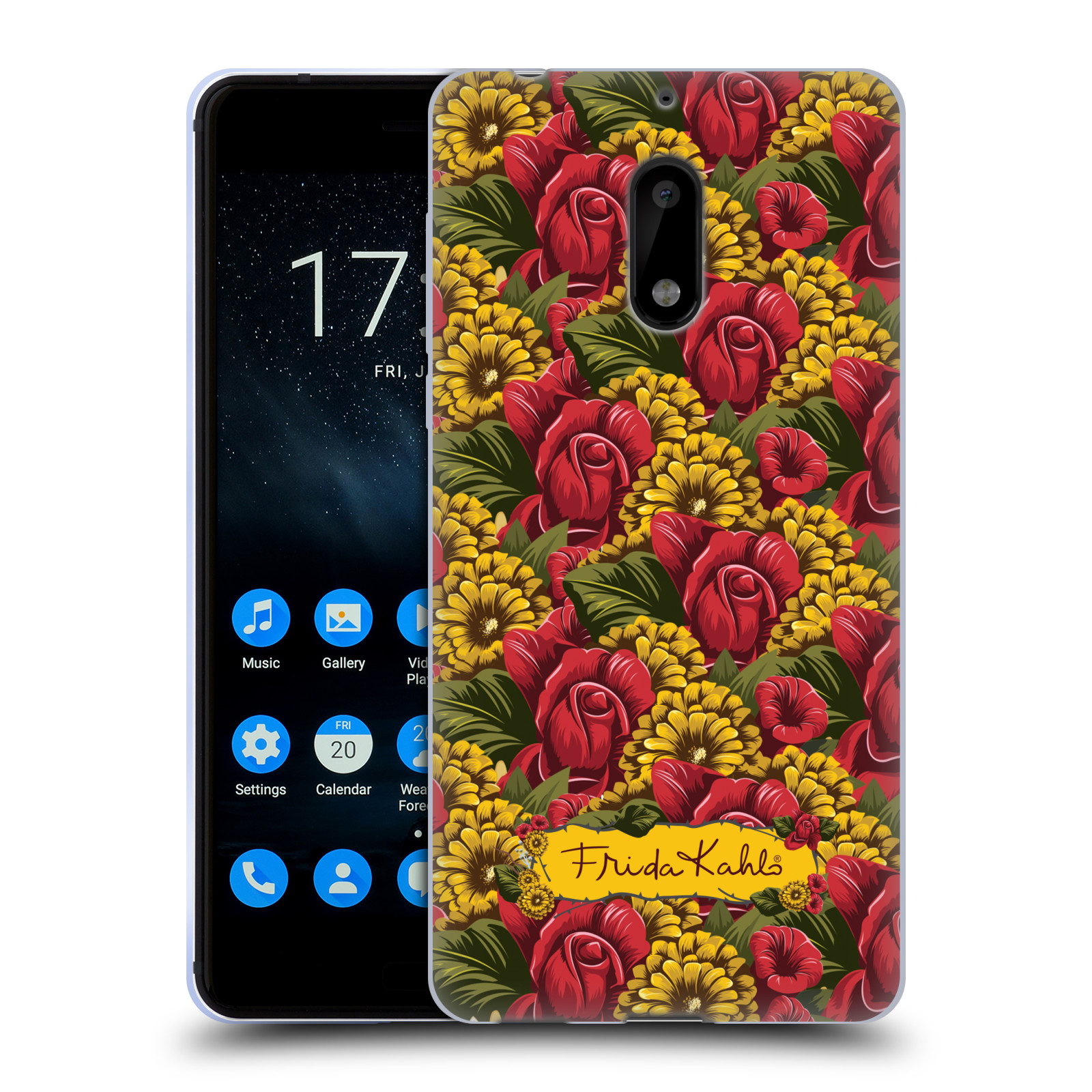 OFFICIAL FRIDA KAHLO RED FLORALS SOFT GEL CASE FOR NOKIA PHONES 1 - Picture 13 of 17