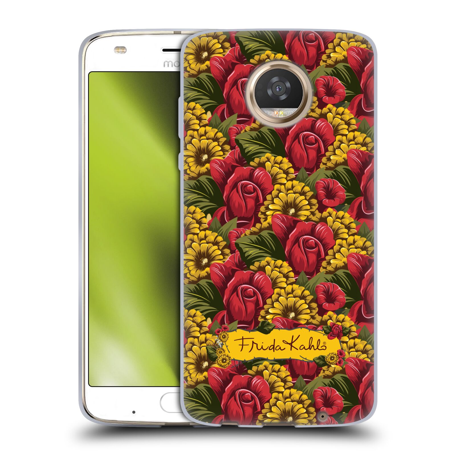 OFFICIAL FRIDA KAHLO RED FLORALS SOFT GEL CASE FOR MOTOROLA PHONES - Picture 12 of 15