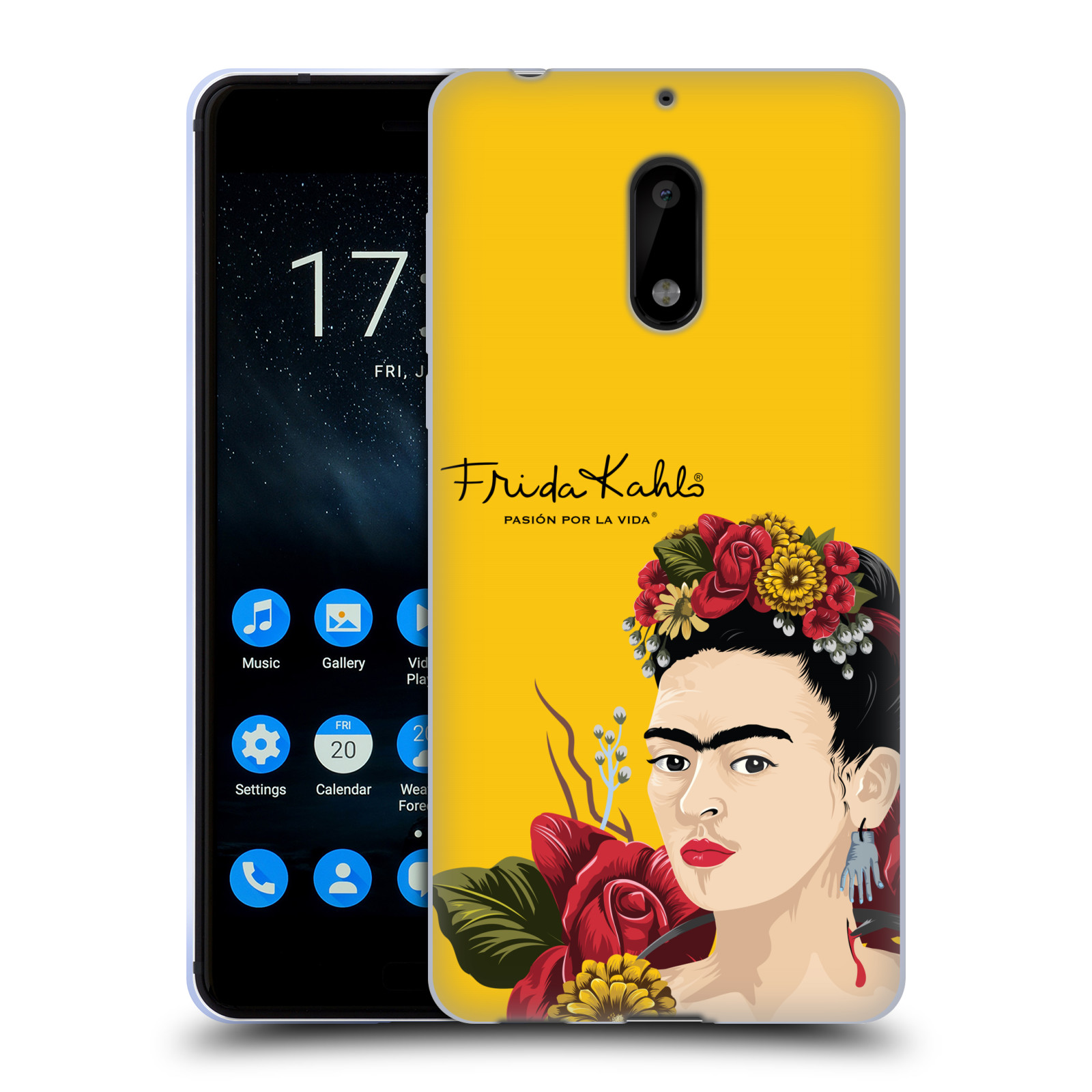 OFFICIAL FRIDA KAHLO RED FLORALS SOFT GEL CASE FOR NOKIA PHONES 1 - Picture 14 of 17