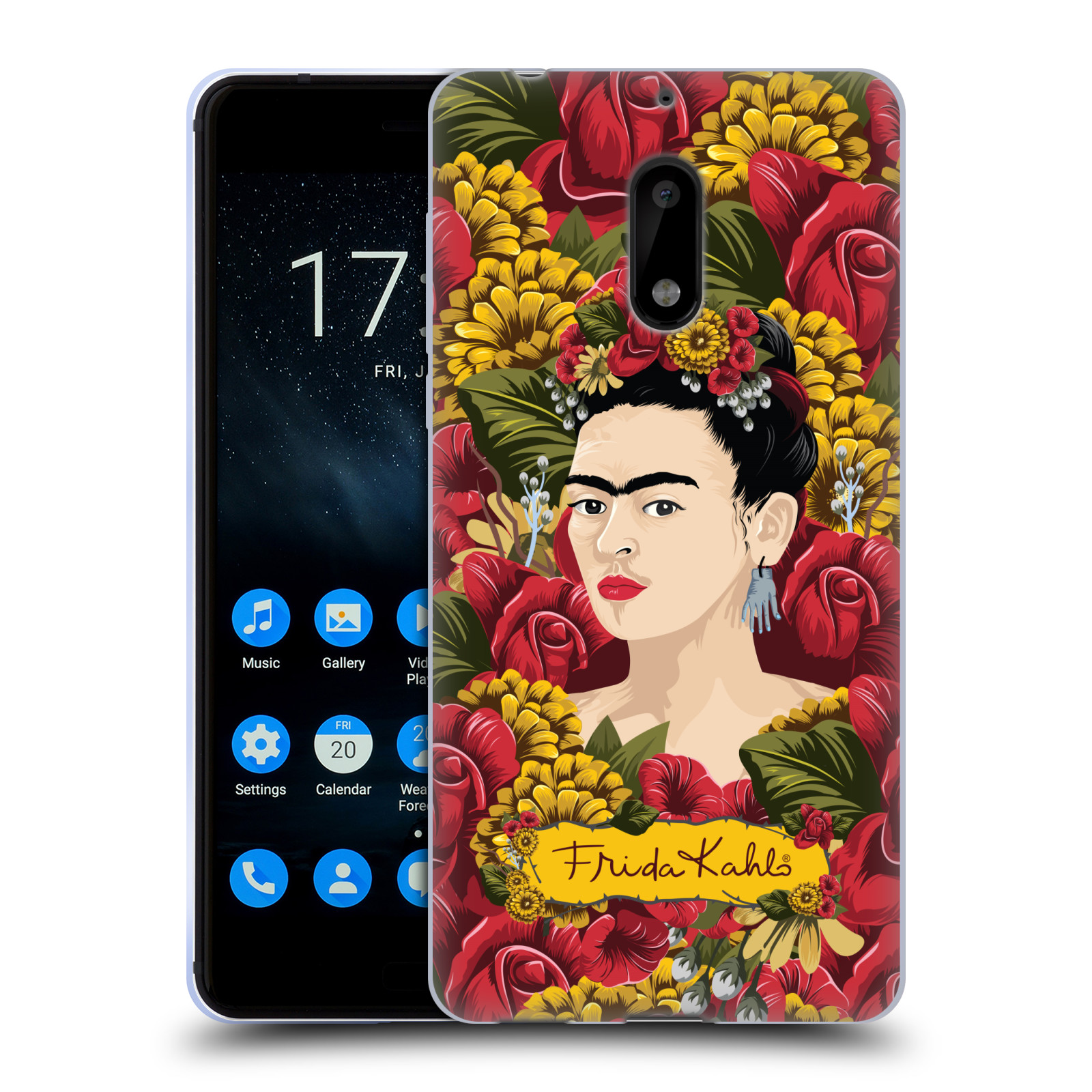 OFFICIAL FRIDA KAHLO RED FLORALS SOFT GEL CASE FOR NOKIA PHONES 1 - Picture 15 of 17