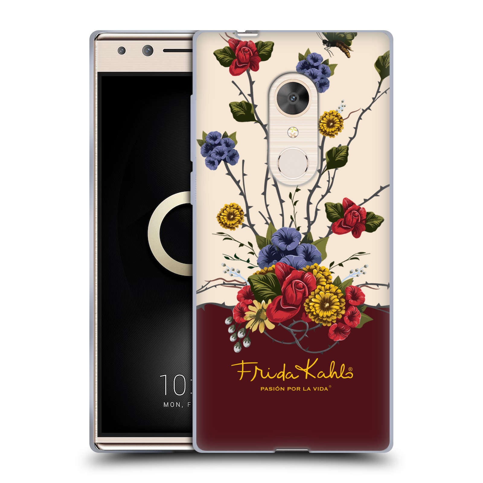OFFICIAL FRIDA KAHLO RED FLORALS SOFT GEL CASE FOR ALCATEL PHONES - Picture 16 of 17