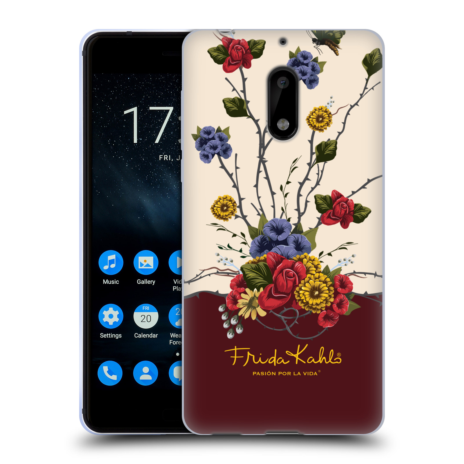 OFFICIAL FRIDA KAHLO RED FLORALS SOFT GEL CASE FOR NOKIA PHONES 1 - Picture 16 of 17