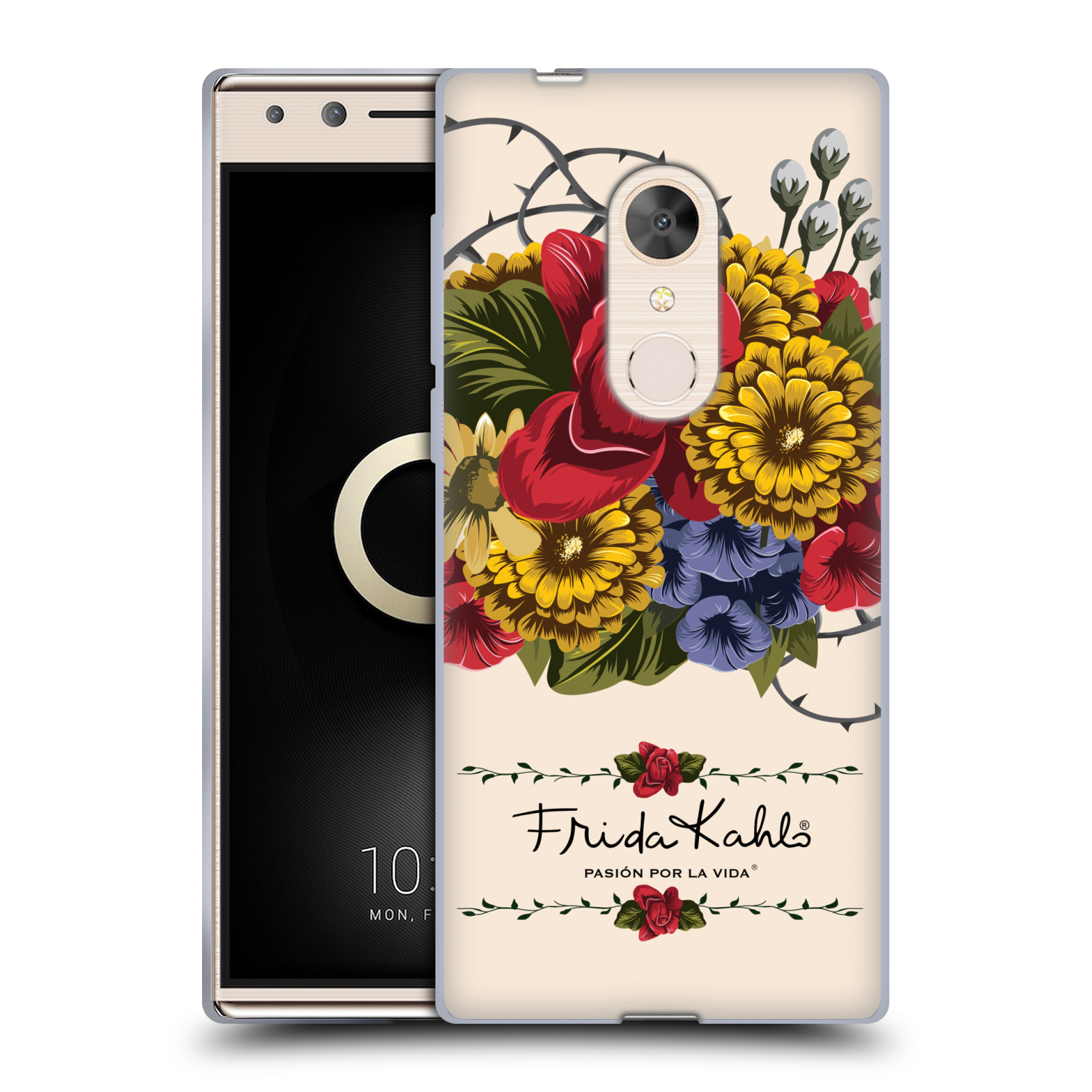 OFFICIAL FRIDA KAHLO RED FLORALS SOFT GEL CASE FOR ALCATEL PHONES - Picture 17 of 17