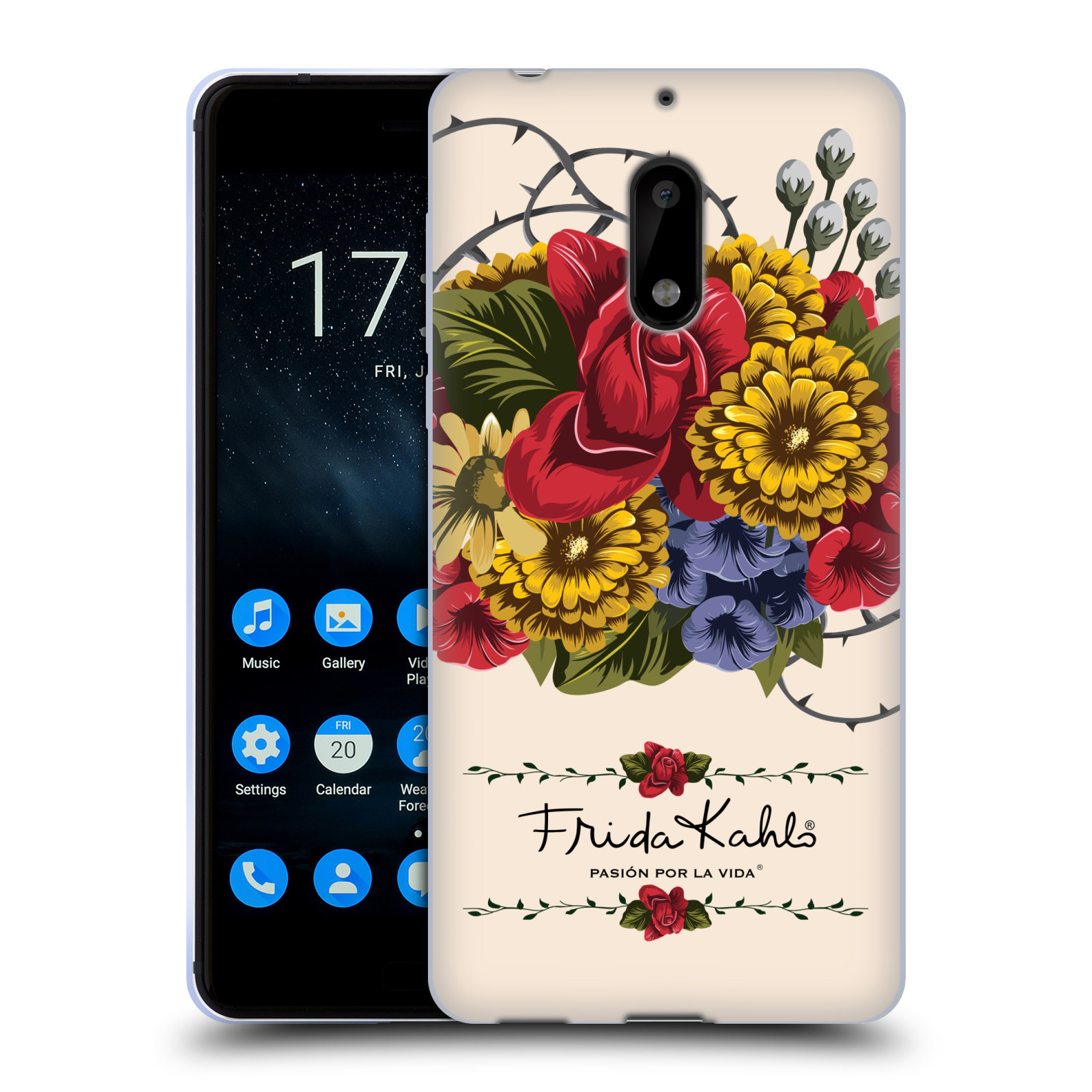 OFFICIAL FRIDA KAHLO RED FLORALS SOFT GEL CASE FOR NOKIA PHONES 1 - Picture 17 of 17