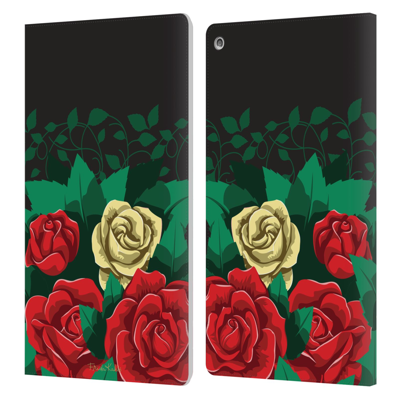 OFFICIAL FRIDA KAHLO ROSES LEATHER BOOK WALLET CASE COVER FOR AMAZON FIRE - 第 7/16 張圖片