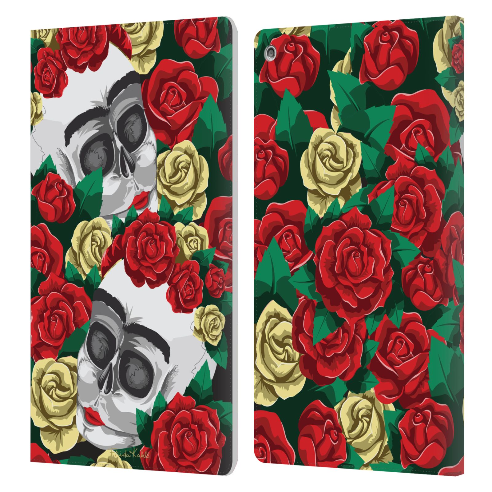 OFFICIAL FRIDA KAHLO ROSES LEATHER BOOK WALLET CASE COVER FOR AMAZON FIRE - 第 10/16 張圖片