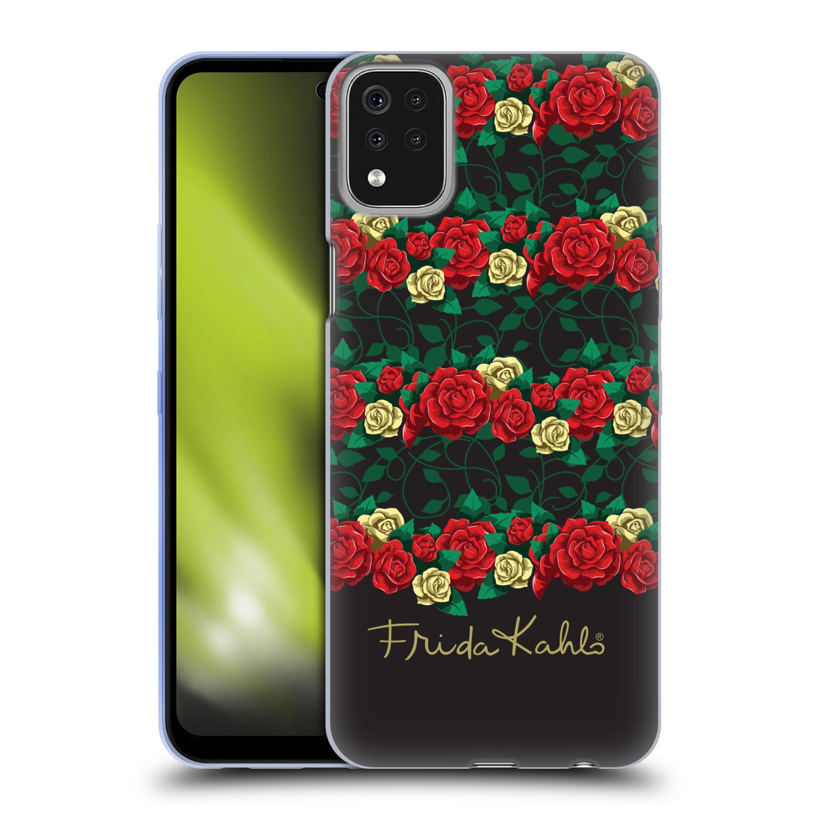 FUNDA GEL SUAVE OFICIAL FRIDA KAHLO ROSAS PARA TELÉFONOS LG 1 - Imagen 8 de 8
