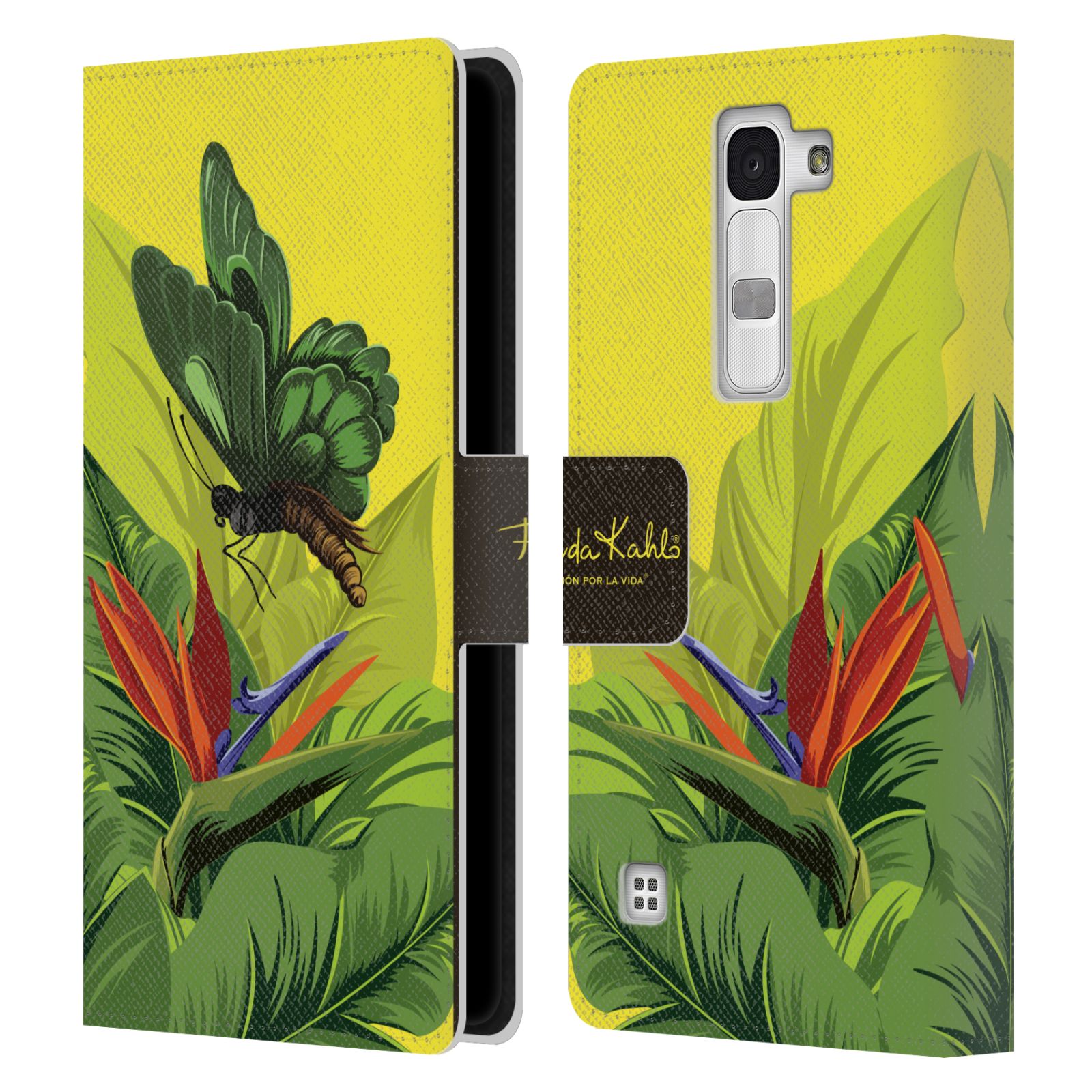 OFFICIAL FRIDA KAHLO TROPICAL LEATHER BOOK WALLET CASE COVER FOR LG PHONES 2 - Picture 10 of 16