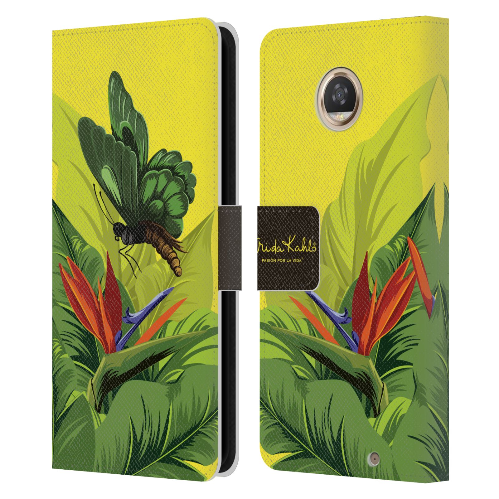 OFFICIAL FRIDA KAHLO TROPICAL LEATHER BOOK WALLET CASE FOR MOTOROLA PHONES 2 - Picture 10 of 16