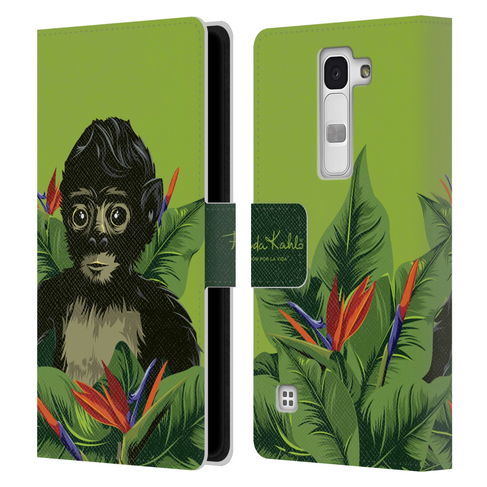 OFFICIAL FRIDA KAHLO TROPICAL LEATHER BOOK WALLET CASE COVER FOR LG PHONES 2 - Picture 13 of 16