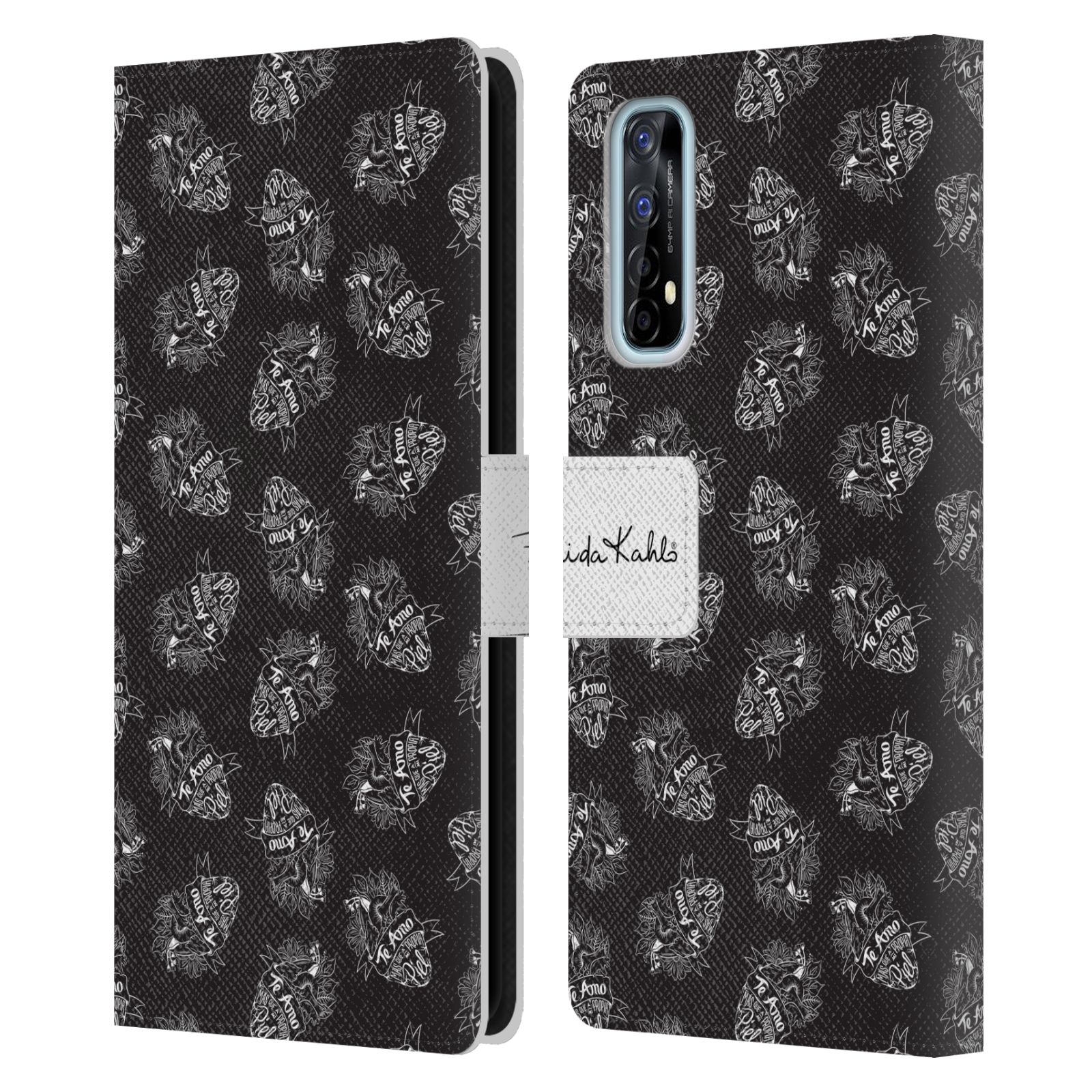 FUNDA BILLETERA OFICIAL FRIDA KAHLO TIPOGRAFÍA LIBRO LIBRO PARA TELÉFONOS REALME - Imagen 7 de 16