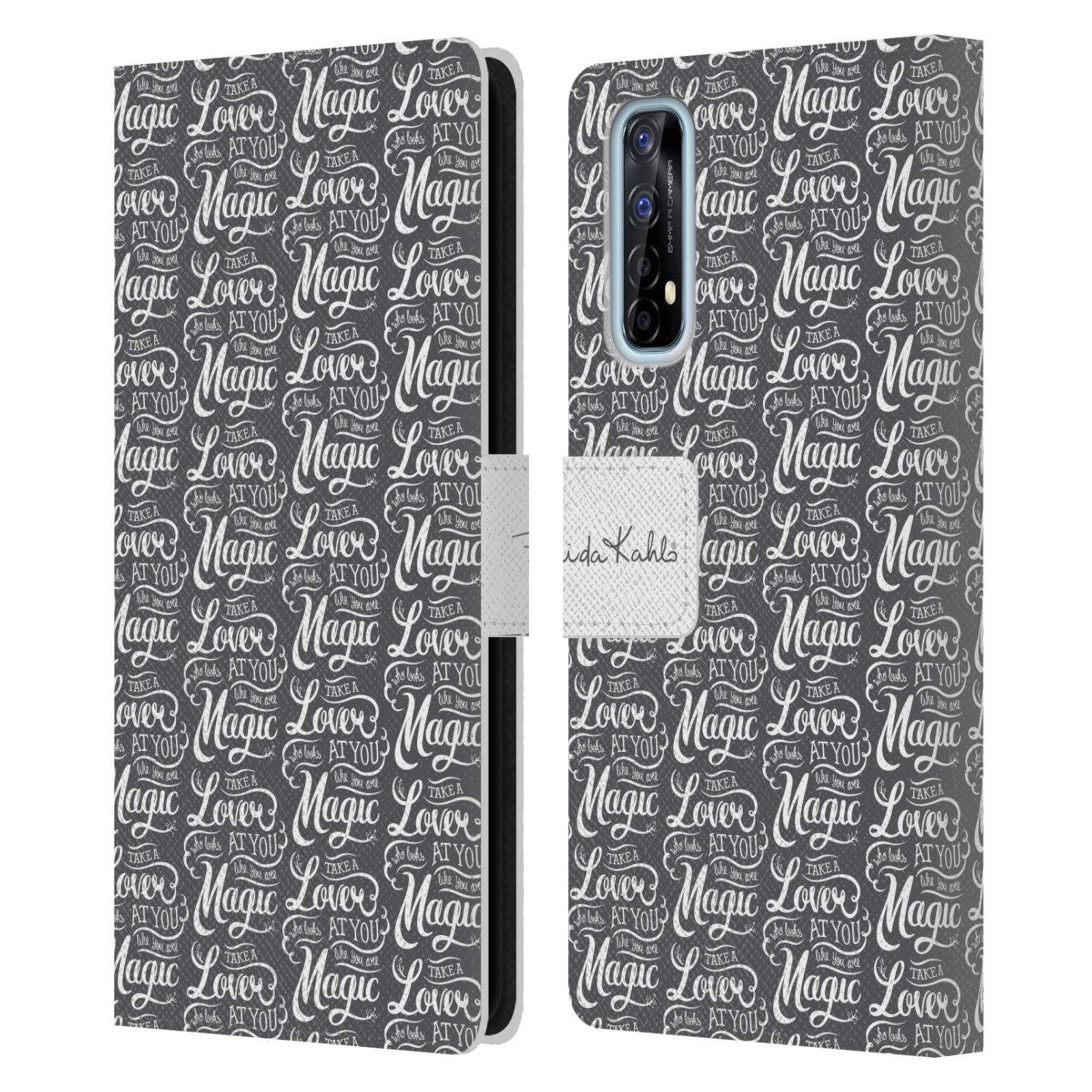 FUNDA BILLETERA OFICIAL FRIDA KAHLO TIPOGRAFÍA LIBRO LIBRO PARA TELÉFONOS REALME - Imagen 13 de 16