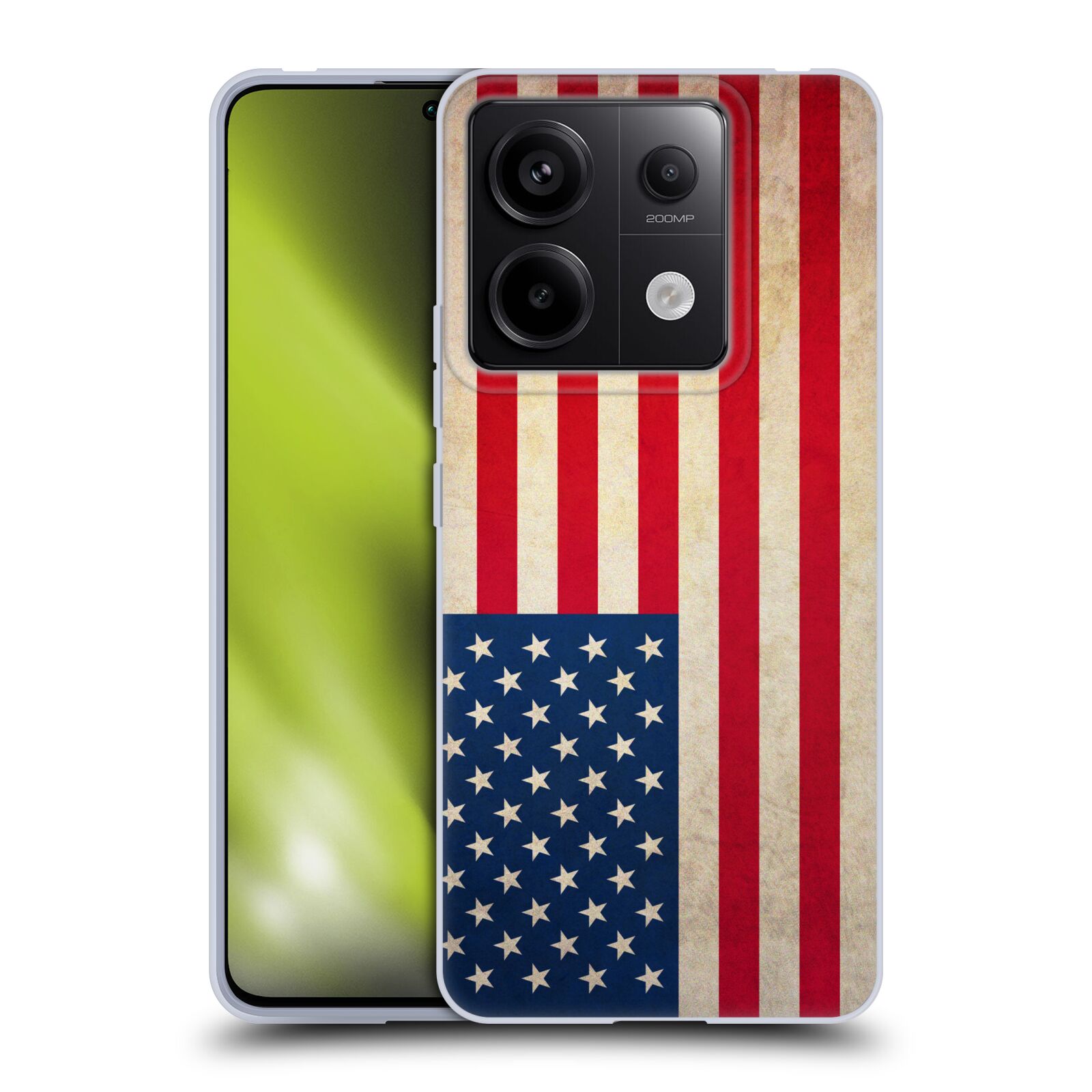 Silikonové pouzdro na mobil Xiaomi Redmi Note 13 Pro 5G / Poco X6 5G - Head Case - VLAJKA USA (Silikonový kryt, obal, pouzdro na mobilní telefon Xiaomi Redmi Note 13 Pro 5G / Poco X6 5G s motivem VLAJKA USA)