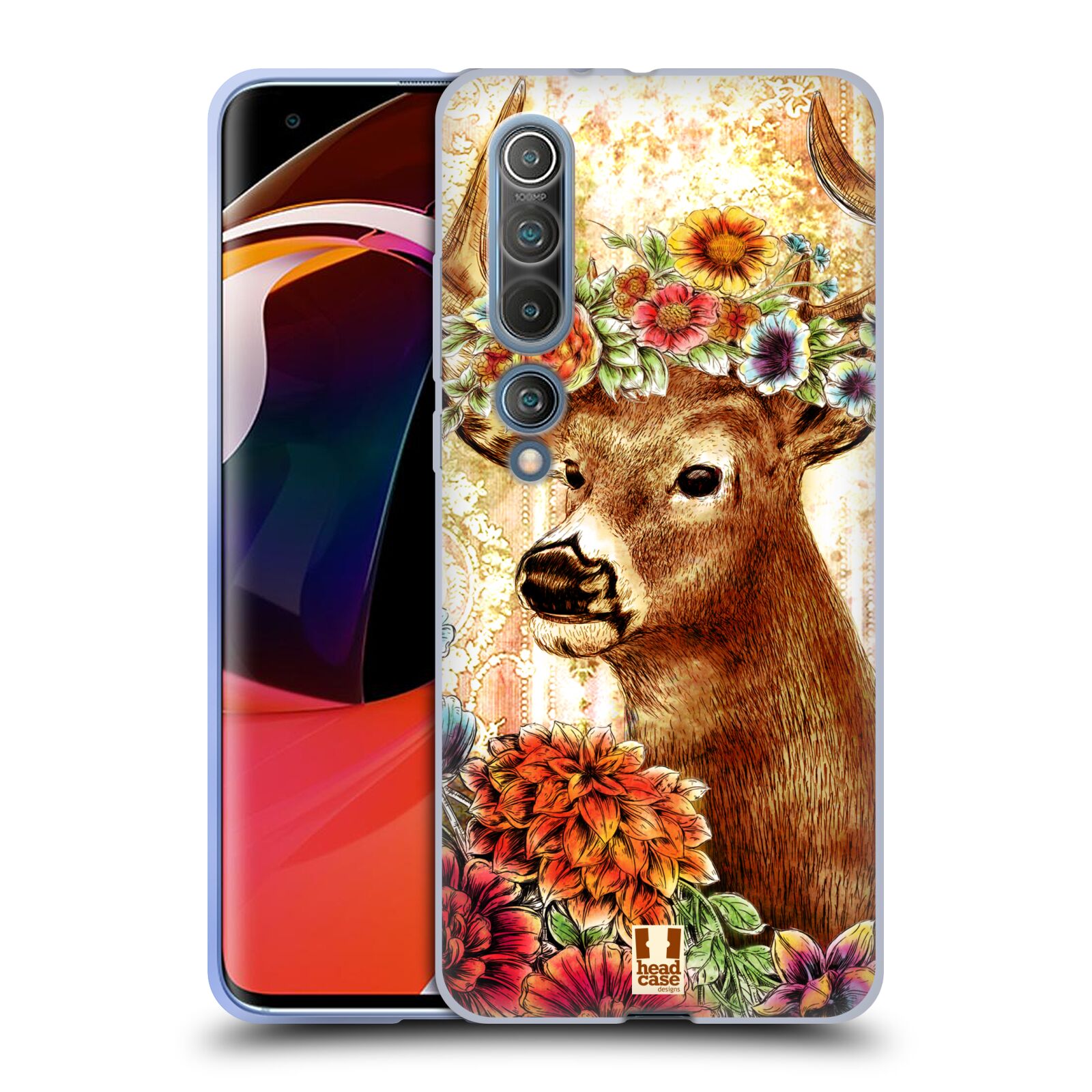 HEAD CASE DESIGNS FLORAL ANIMALS SOFT GEL CASE FOR XIAOMI PHONES