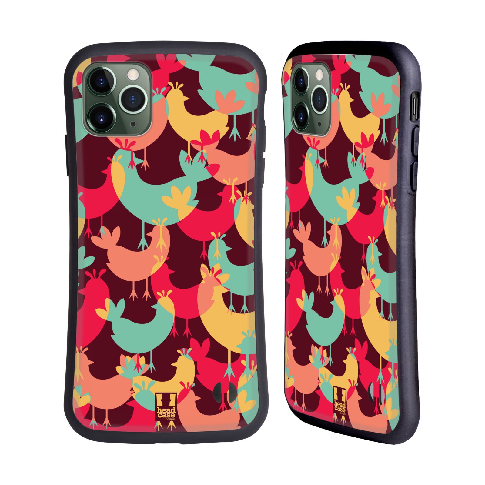 HEAD CASE DESIGNS FLOCK OF COLOURED ANIMALS HYBRID CASE FOR APPLE iPHONES PHONES - Picture 10 of 13