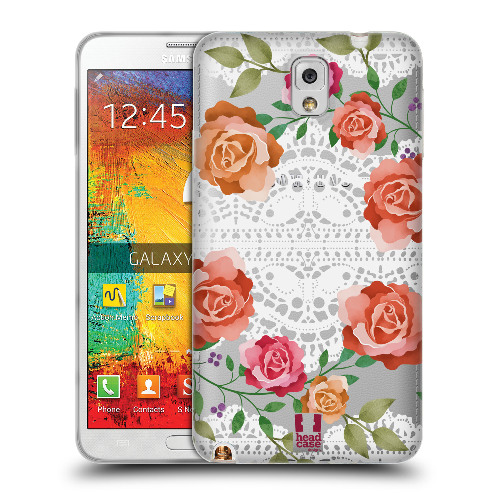FUNDA HEAD CASE DESIGNS CON FLORES Y CORDONES DE GEL SUAVE PARA TELÉFONOS SAMSUNG 2 - Imagen 8 de 10