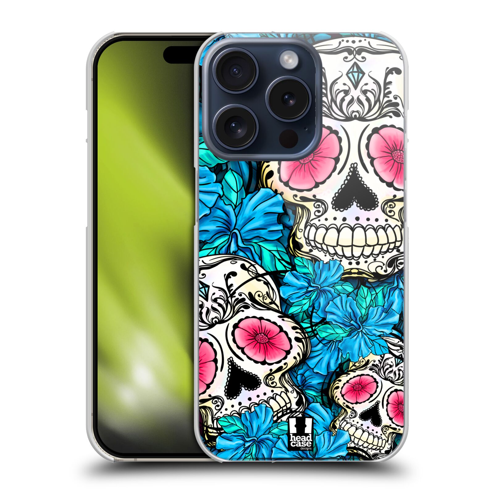 HEAD CASE DESIGNS FLORID OF SKULLS HARD BACK CASE FOR APPLE iPHONE PHONES