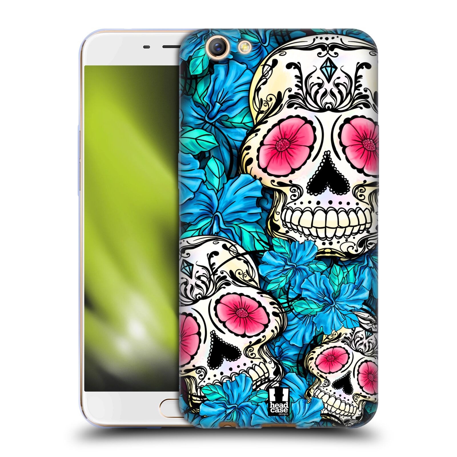 HEAD CASE DESIGNS FLORID OF SKULLS SOFT GEL CASE FOR OPPO PHONES - Picture 8 of 12