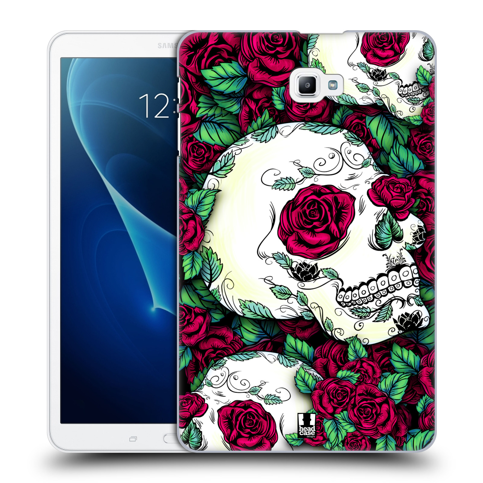 HEAD CASE DESIGNS FLORID OF SKULLS BACK CASE & WALLPAPER FOR SAMSUNG TABLETS 1 - Picture 12 of 13