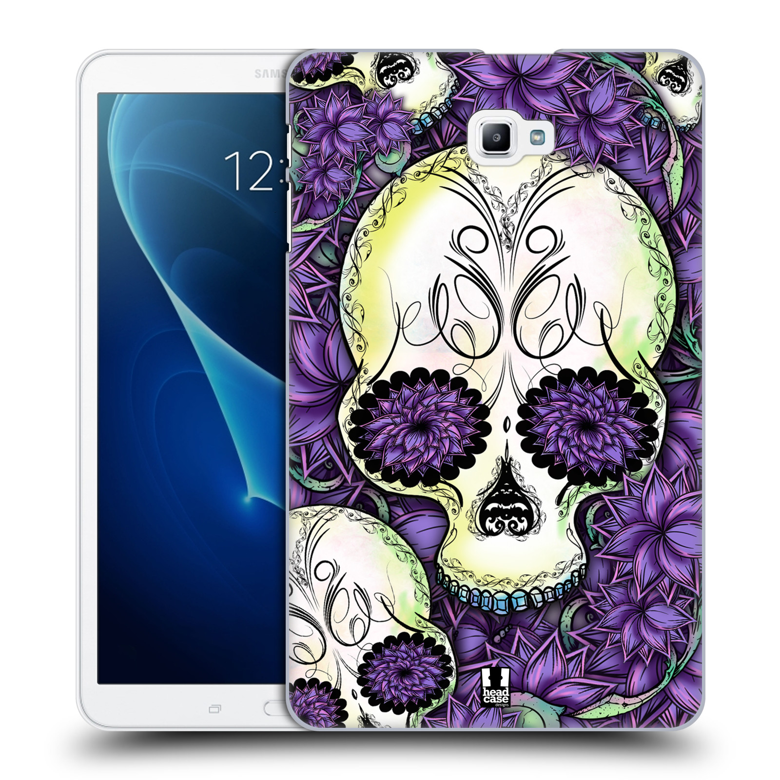 HEAD CASE DESIGNS FLORID OF SKULLS BACK CASE & WALLPAPER FOR SAMSUNG TABLETS 1 - Picture 13 of 13