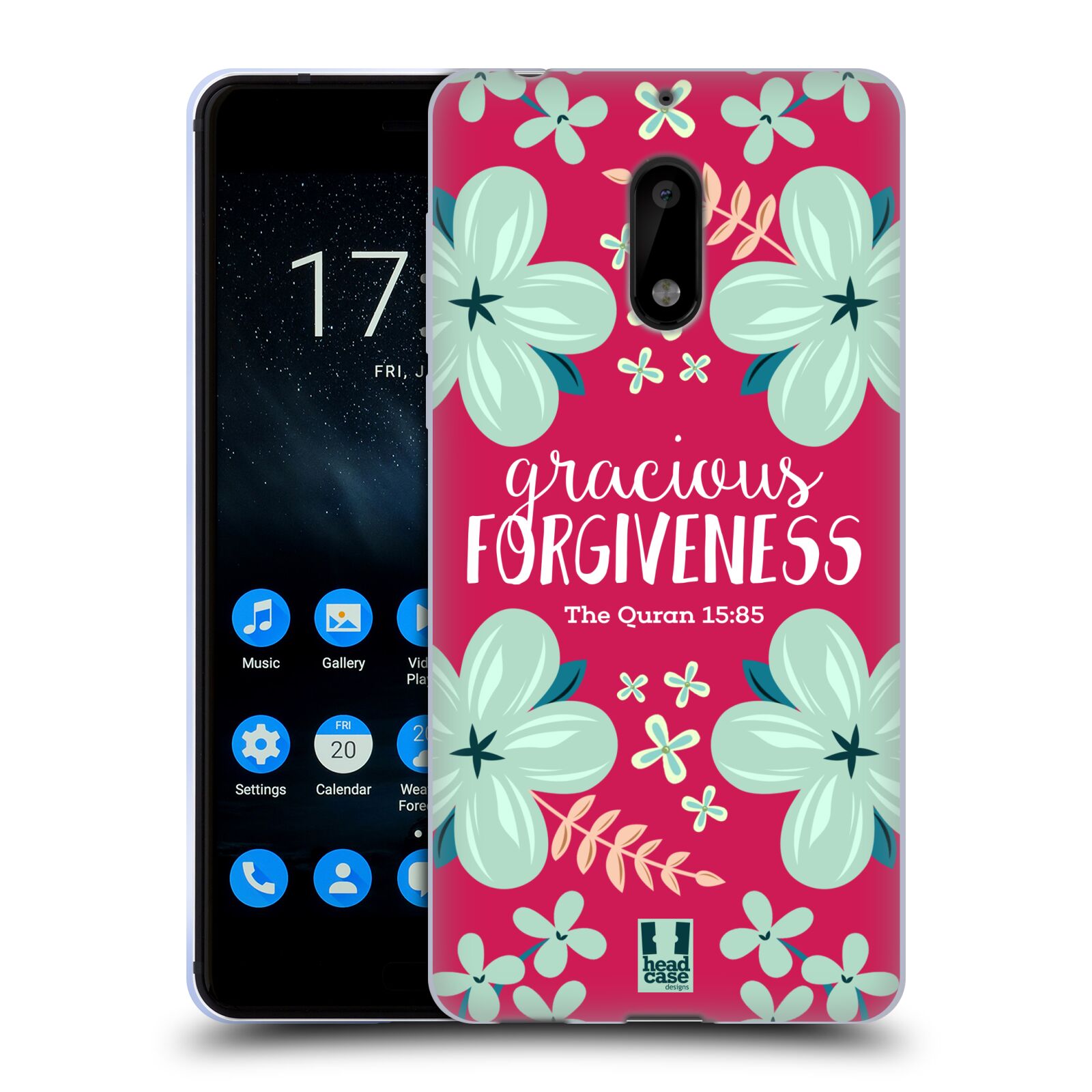 CUSTODIA HEAD CASE DESIGNS VERSI FLOREALI MORBIDA GEL PER TELEFONI NOKIA 1 - Foto 8 di 12