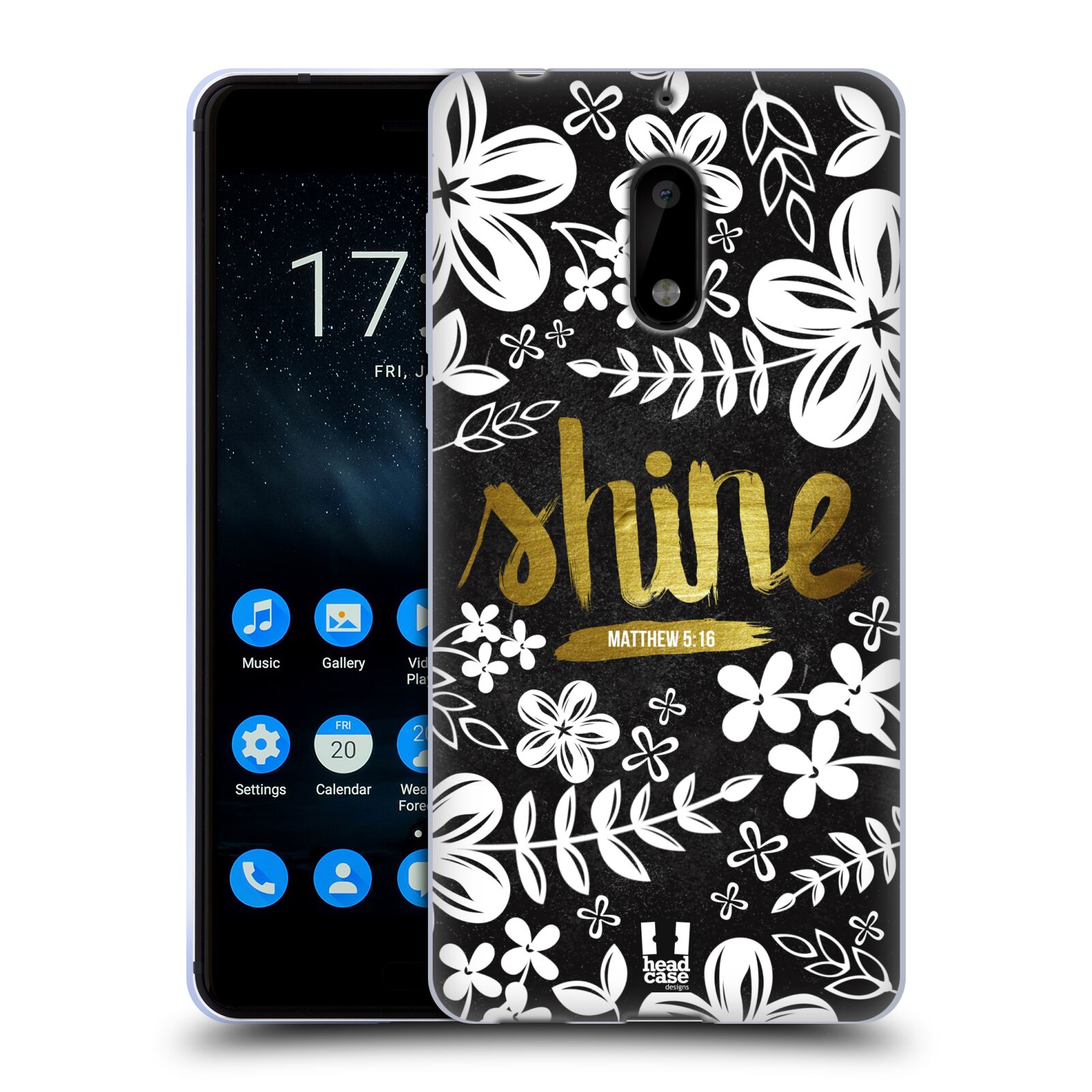 CUSTODIA HEAD CASE DESIGNS VERSI FLOREALI MORBIDA GEL PER TELEFONI NOKIA 1 - Foto 11 di 12
