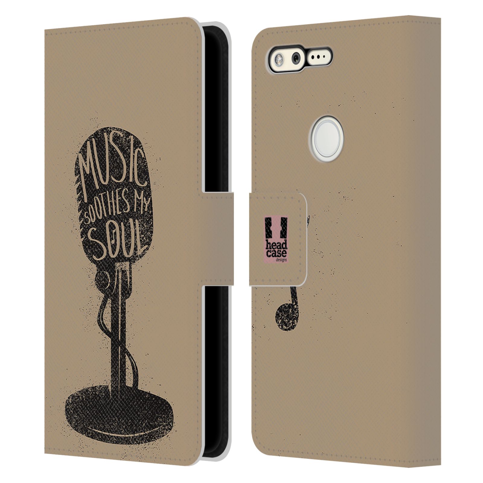 HEAD CASE DESIGNS ALL ABOUT MUSIC LEATHER BOOK WALLET CASE FOR GOOGLE PHONES - Picture 10 of 17