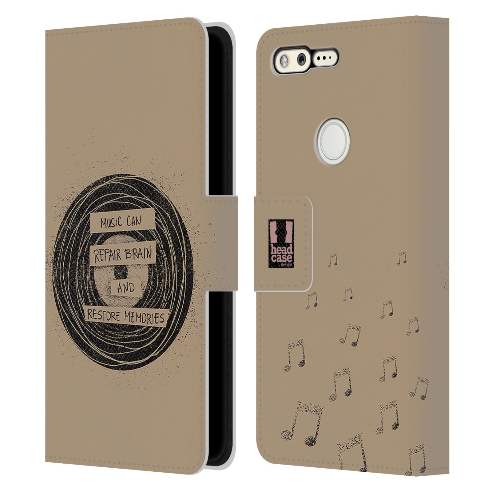 HEAD CASE DESIGNS ALL ABOUT MUSIC LEATHER BOOK WALLET CASE FOR GOOGLE PHONES - Picture 15 of 17