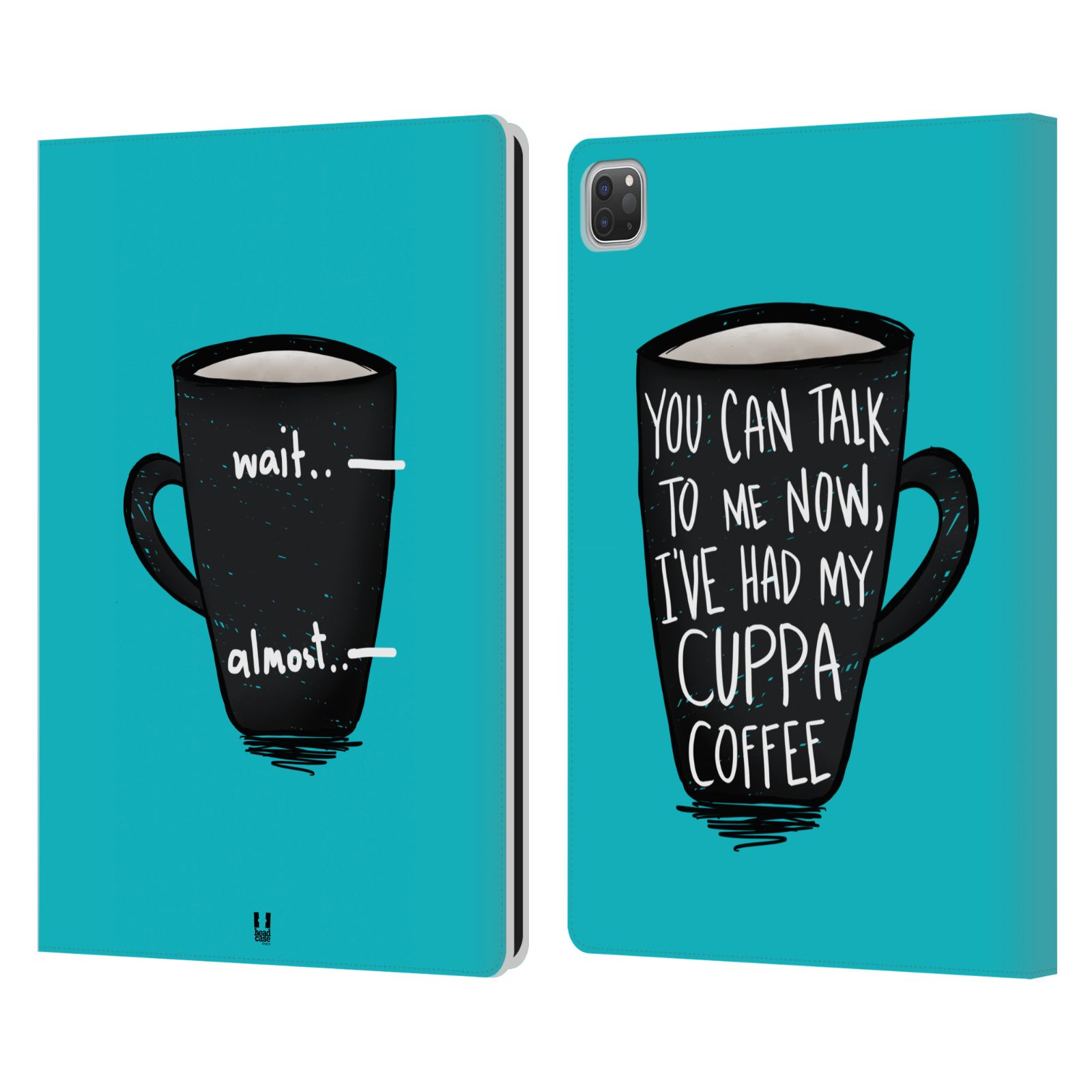 HEAD CASE DESIGNS COFFEE ADDICTS LEATHER BOOK WALLET CASE COVER FOR APPLE iPAD - Picture 11 of 16