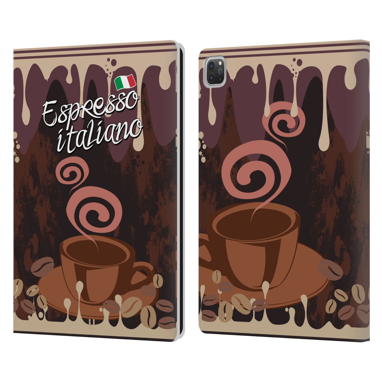 HEAD CASE DESIGNS COFFEE ADDICTS LEATHER BOOK WALLET CASE COVER FOR APPLE iPAD - Picture 12 of 16