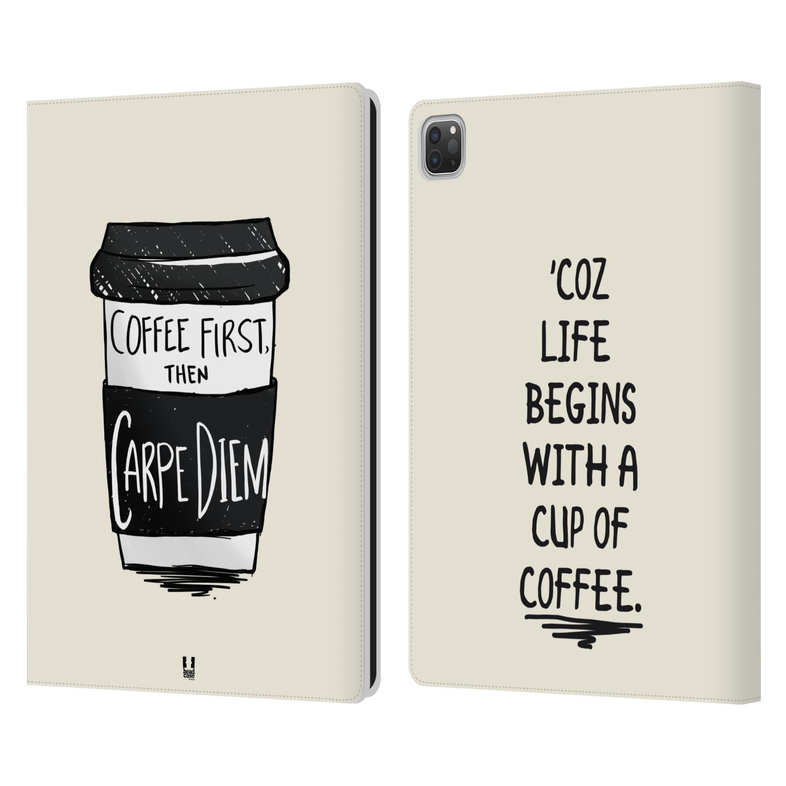 HEAD CASE DESIGNS COFFEE ADDICTS LEATHER BOOK WALLET CASE COVER FOR APPLE iPAD - Picture 13 of 16