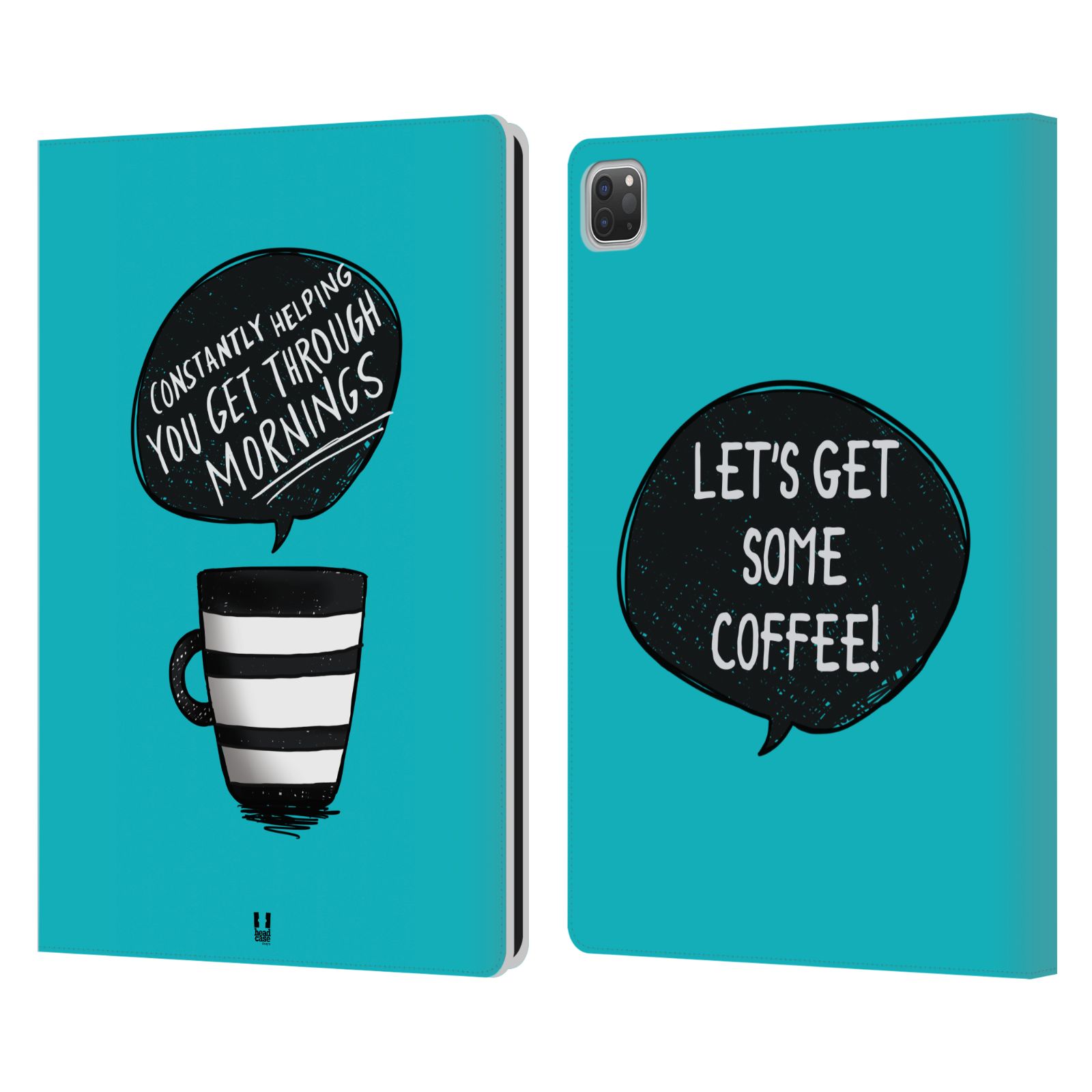 HEAD CASE DESIGNS COFFEE ADDICTS LEATHER BOOK WALLET CASE COVER FOR APPLE iPAD - Picture 15 of 16