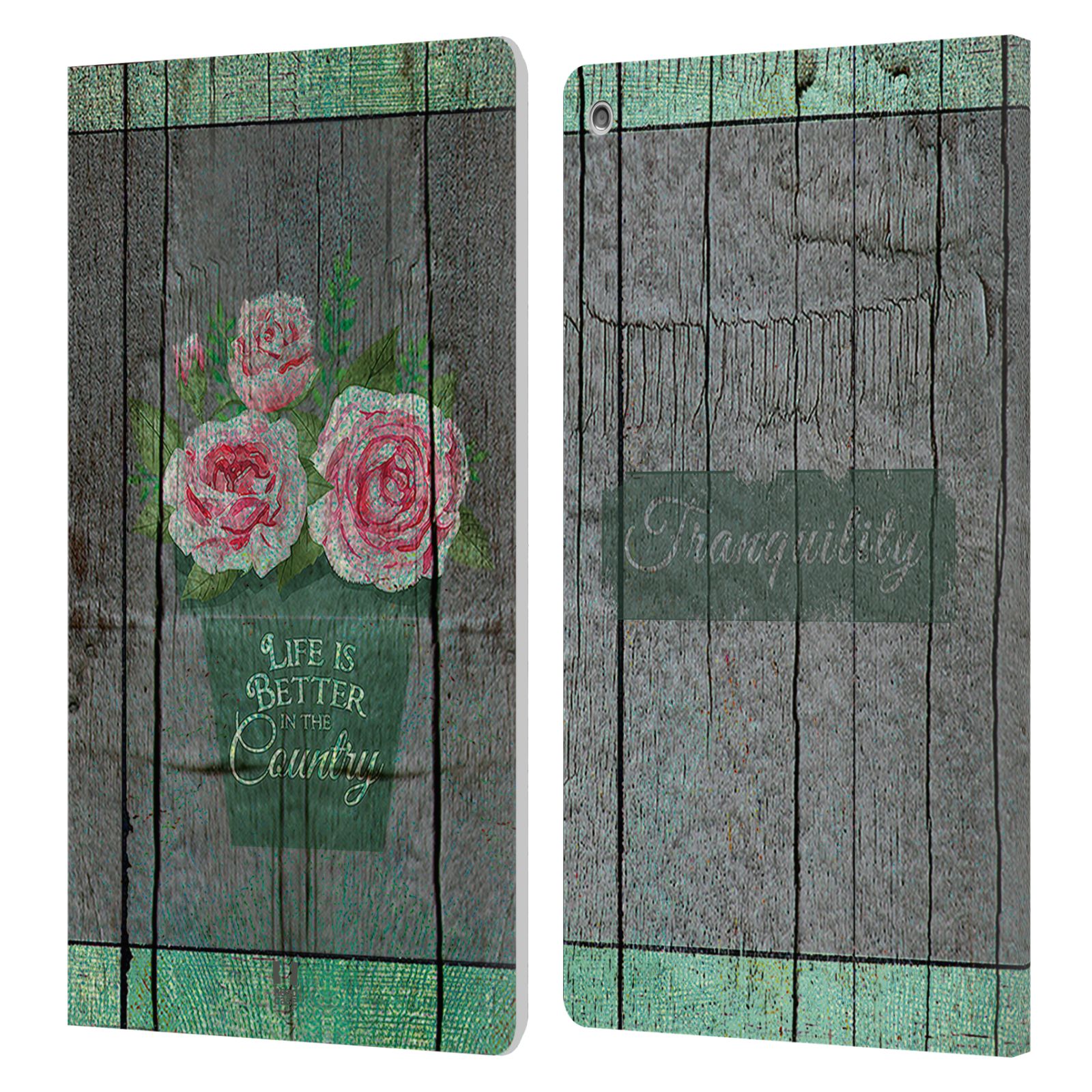 FUNDA BILLETERA HEAD CASE DESIGNS CON DIBUJO DE CAMPO LIBRO LIBRO PARA AMAZON FIRE - Imagen 13 de 16