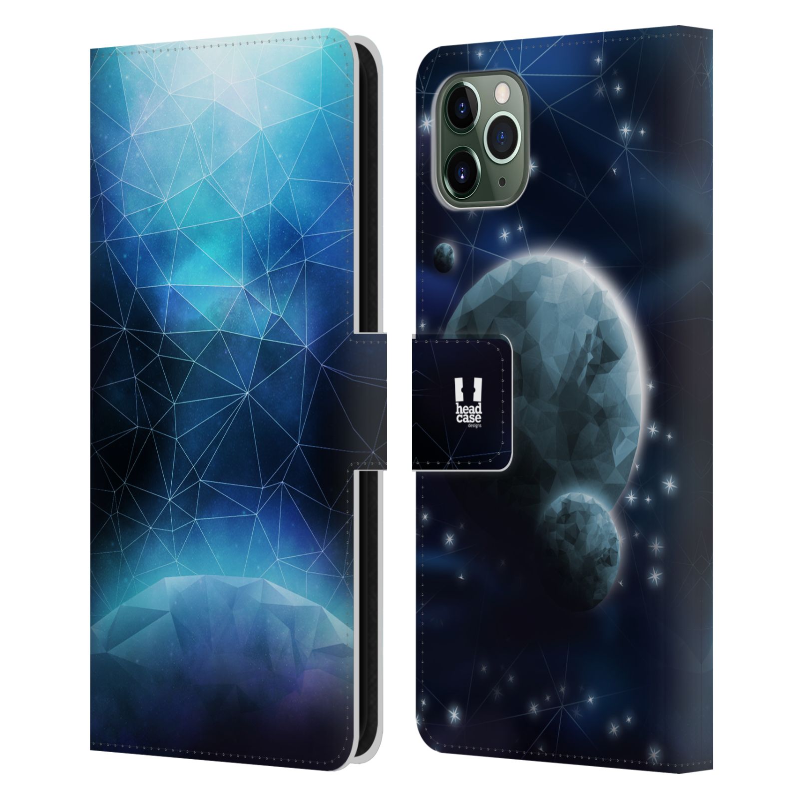 HEAD CASE DESIGNS DISCOVERING UNIVERSE LEATHER BOOK CASE FOR APPLE iPHONE PHONES - Picture 7 of 16