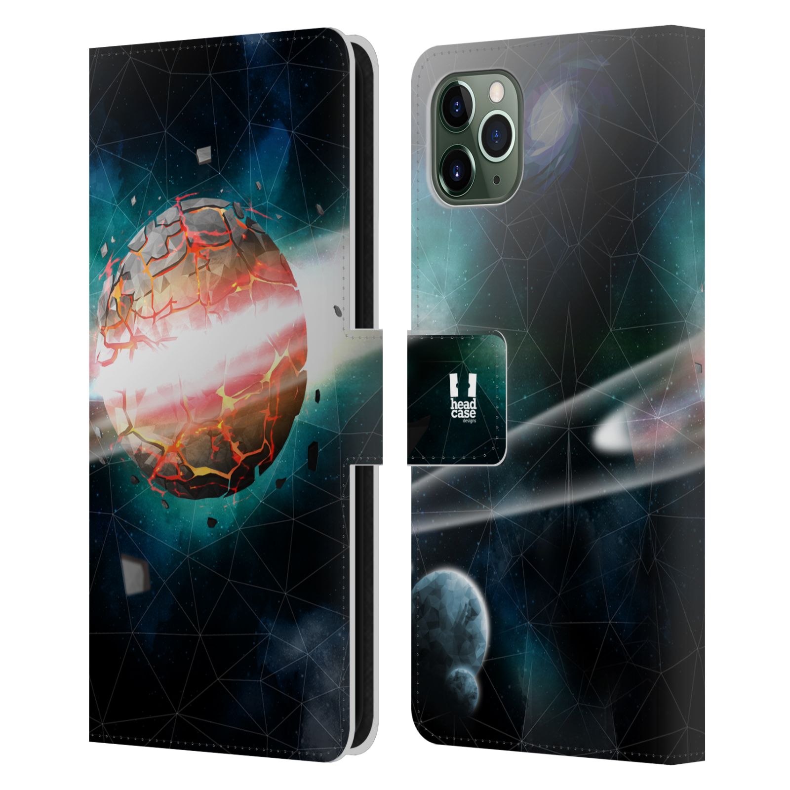 HEAD CASE DESIGNS DISCOVERING UNIVERSE LEATHER BOOK CASE FOR APPLE iPHONE PHONES - Picture 10 of 16