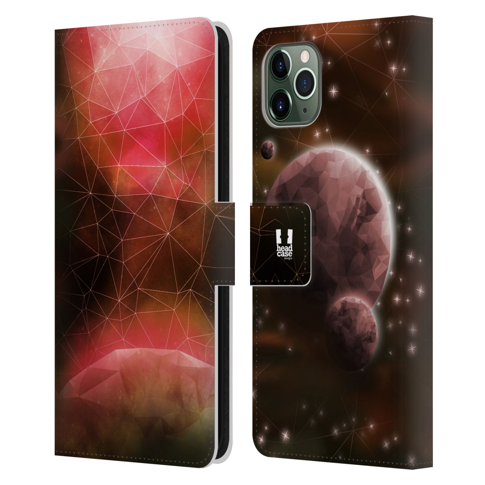 HEAD CASE DESIGNS DISCOVERING UNIVERSE LEATHER BOOK CASE FOR APPLE iPHONE PHONES - Picture 15 of 16