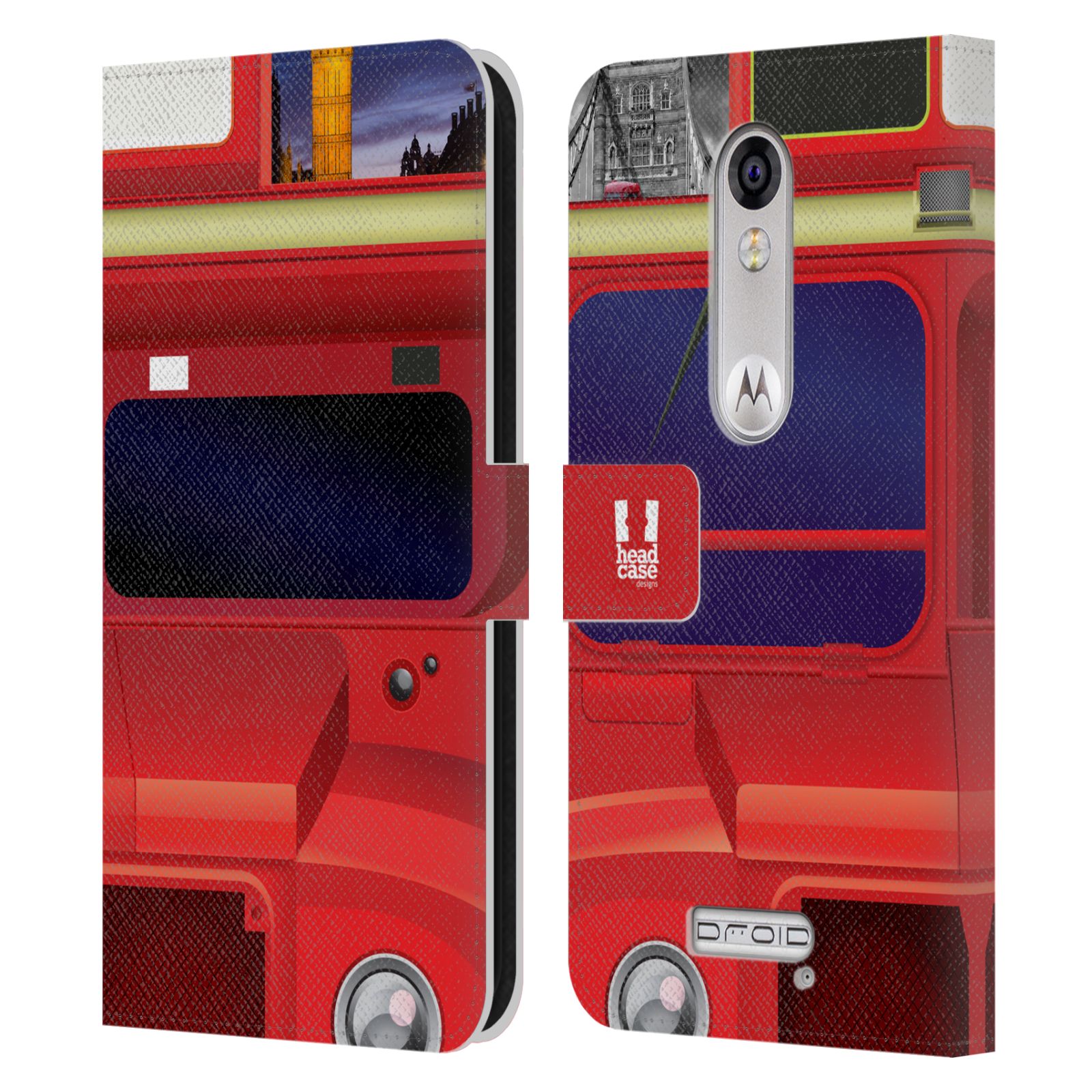 HEAD CASE DESIGNS I LOVE LONDON LEATHER BOOK WALLET CASE FOR MOTOROLA PHONES 2 - Picture 12 of 16