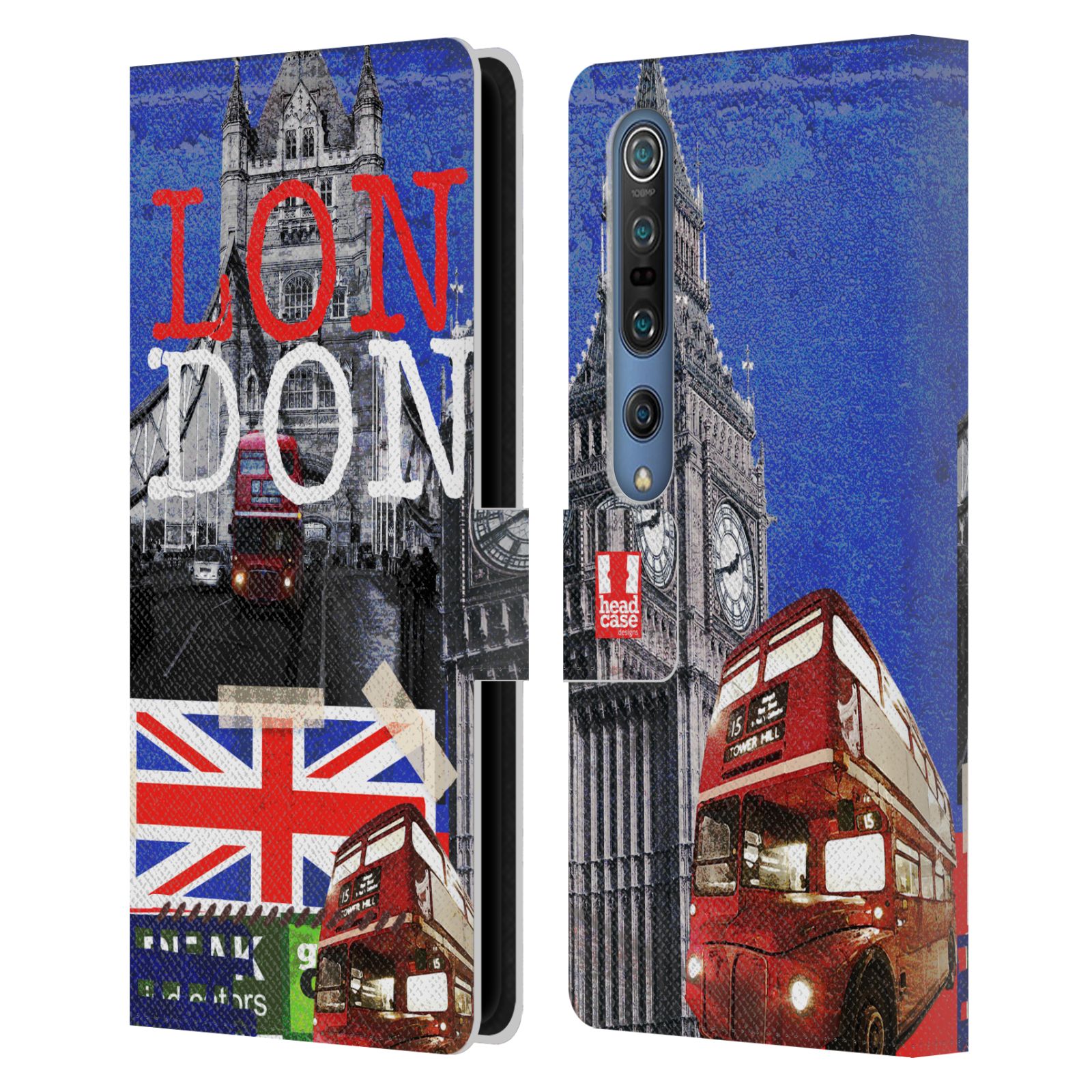 HEAD CASE DESIGNS I LOVE LONDON LEATHER BOOK WALLET CASE COVER FOR XIAOMI PHONES - Picture 13 of 16