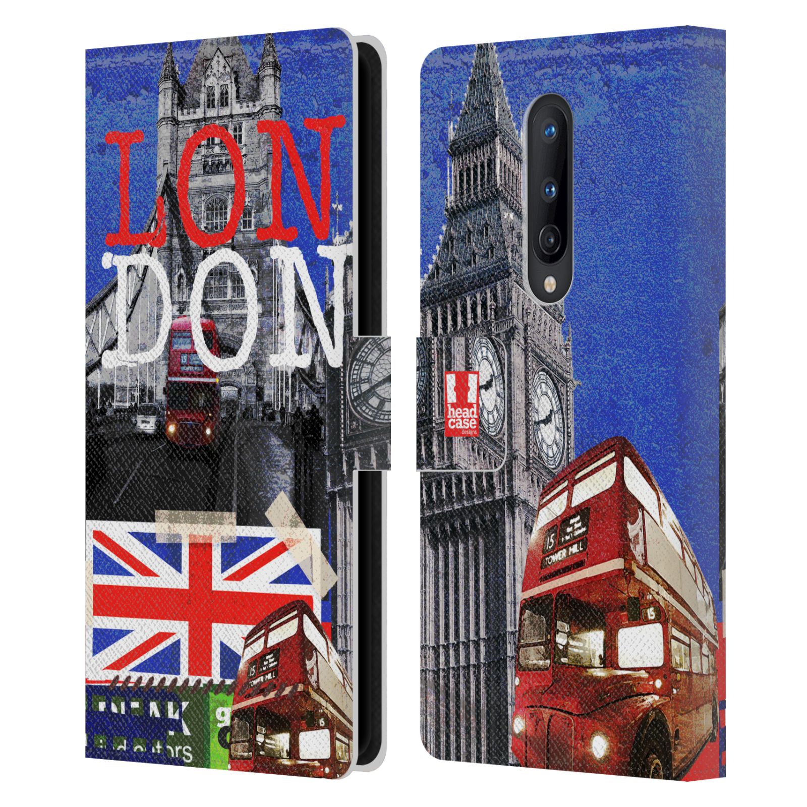 HEAD CASE DESIGNS I LOVE LONDON LEATHER BOOK WALLET CASE FOR ONEPLUS PHONES - Picture 13 of 16
